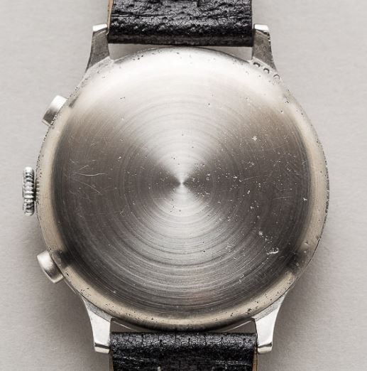 Eberhard Vintage 40mm Step-case Chronograph, Tropical Gilt Dial, circa 1940