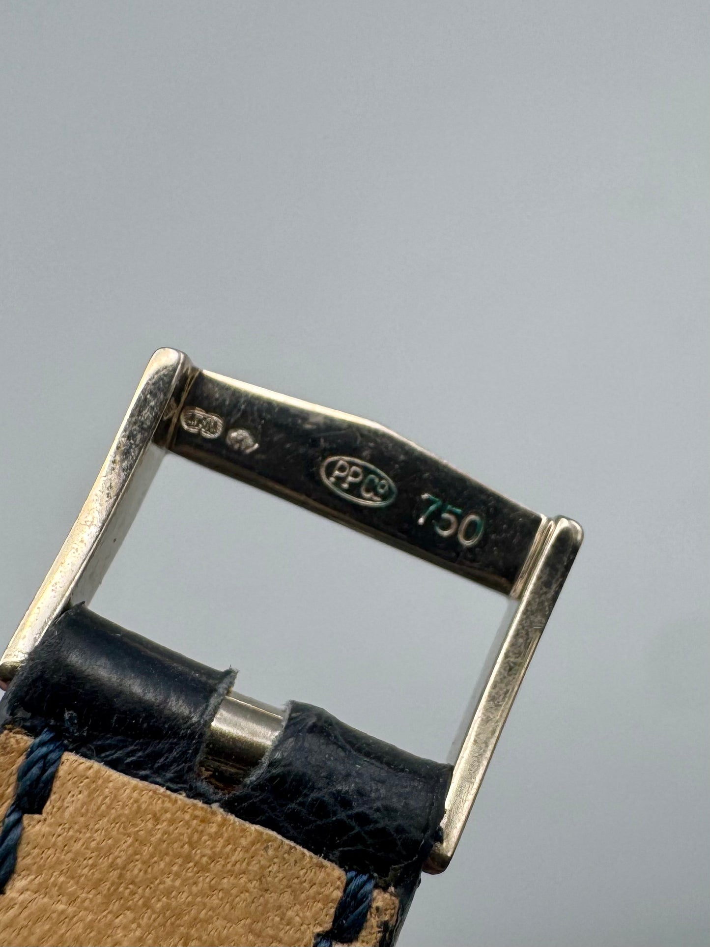 Patek Philippe Ref 3579-1A, stainless steel cushion shaped, starburst blue dial, 1974 Mint