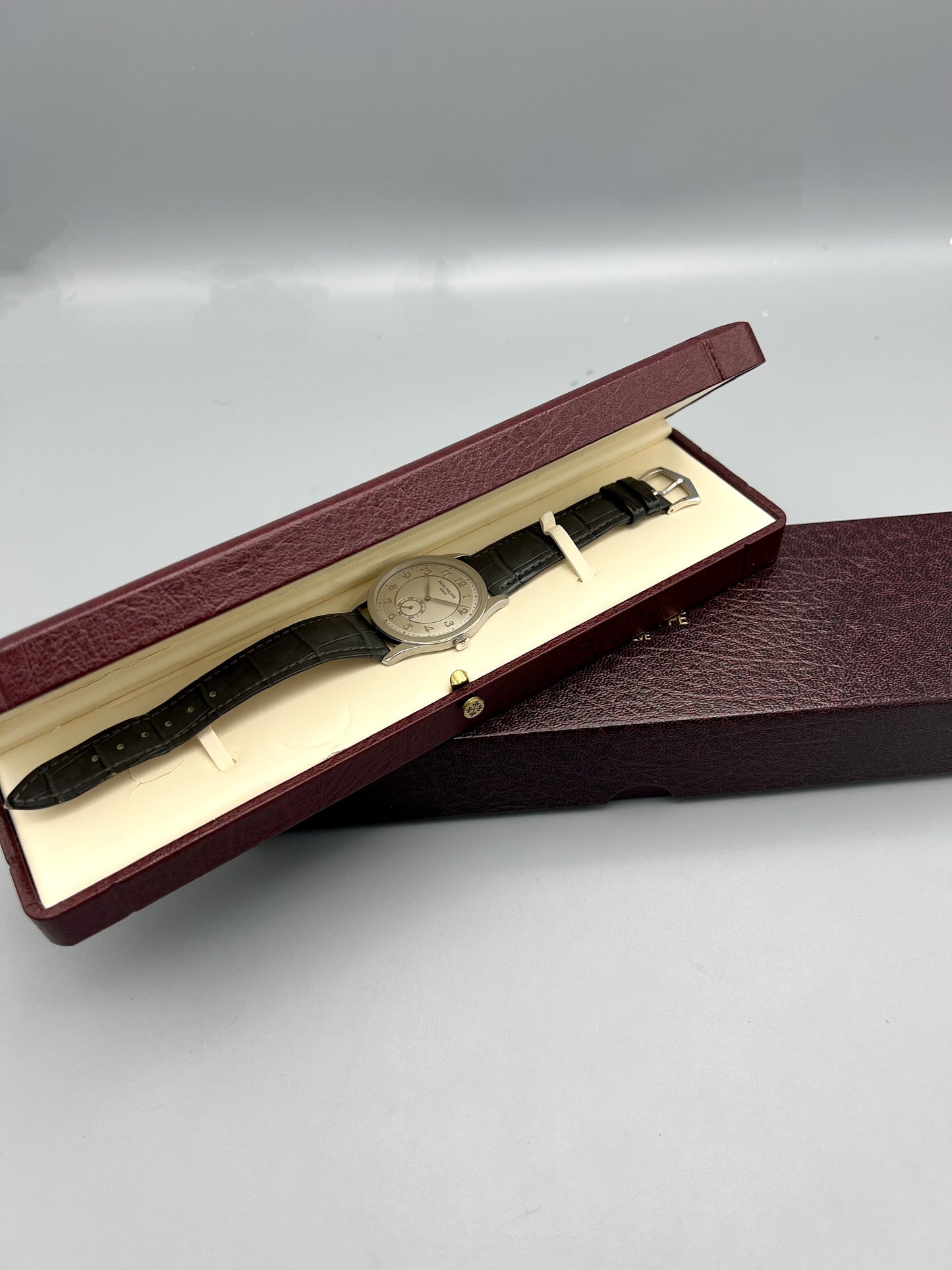 Patek Philippe Ref 5196P-001, Rare Calatrava, Discontinued Model, 2006