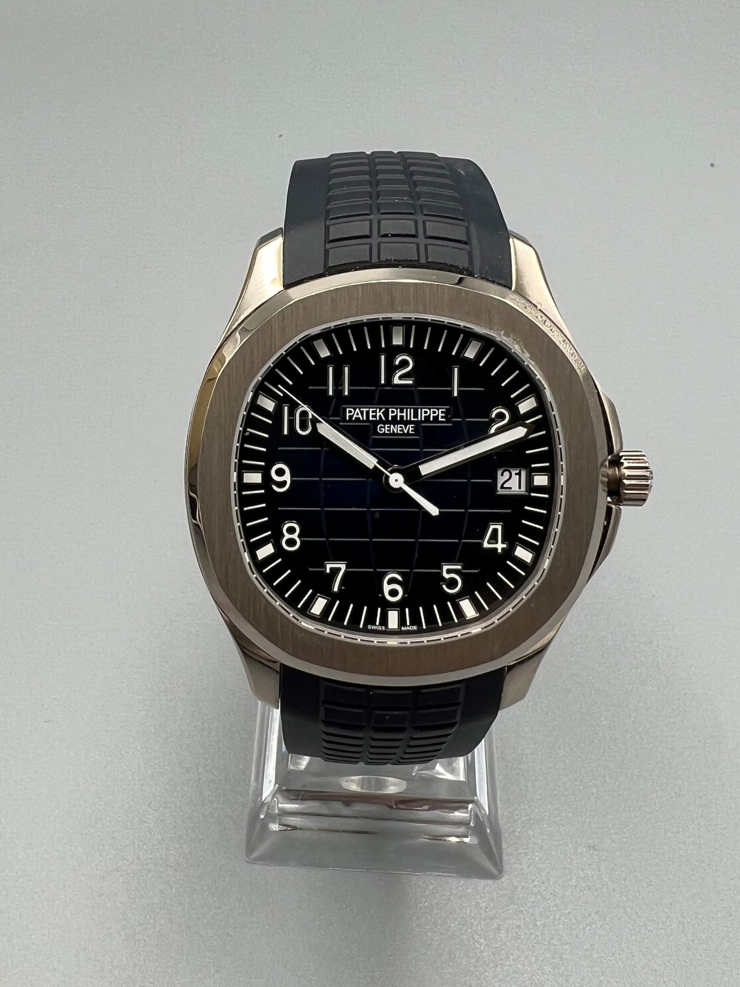 Patek Philippe Ref 5168G, Aquanaut Anniversary Model, Rare Unused full set, papers dated 2018