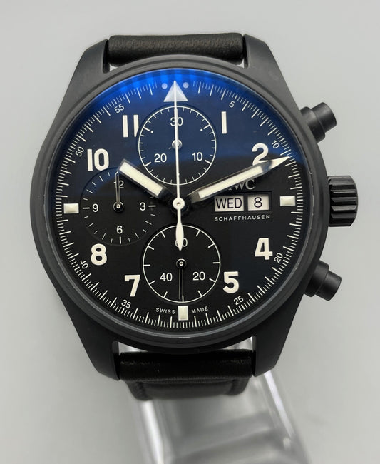 IWC Pilot's Watch Chronograph Limited Edition "Tribute to 3705" Rare,  Unused