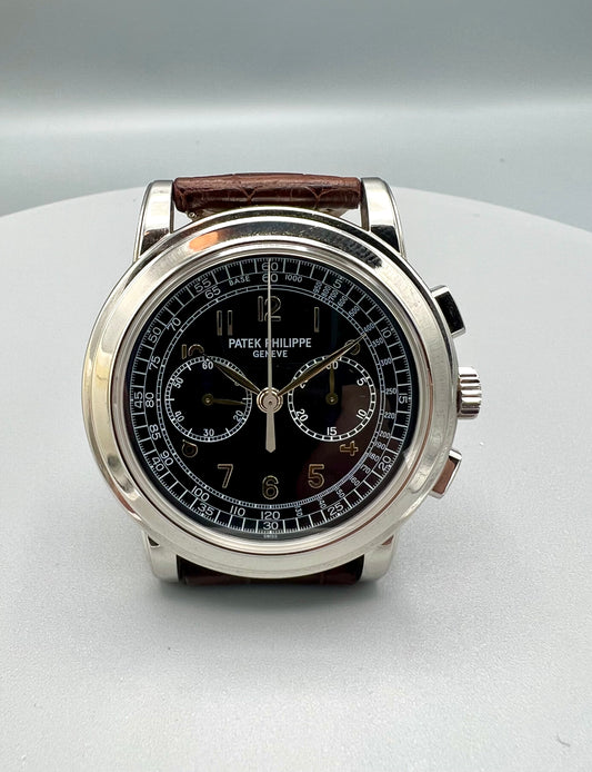 Patek Philippe Ref 5070P-001 Rare Chronograph, Discontinued Full Set