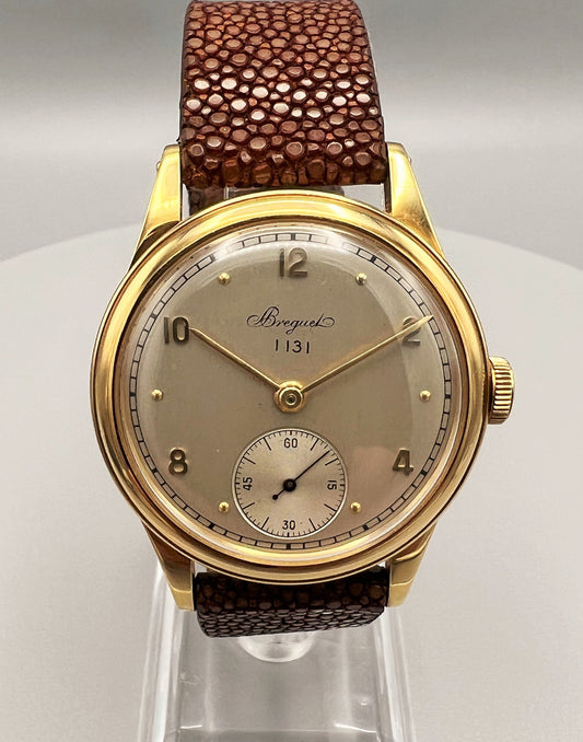Breguet Empire Number 1131 Circa 1940s, Rare in 35 mm Case, All Original Unpolished