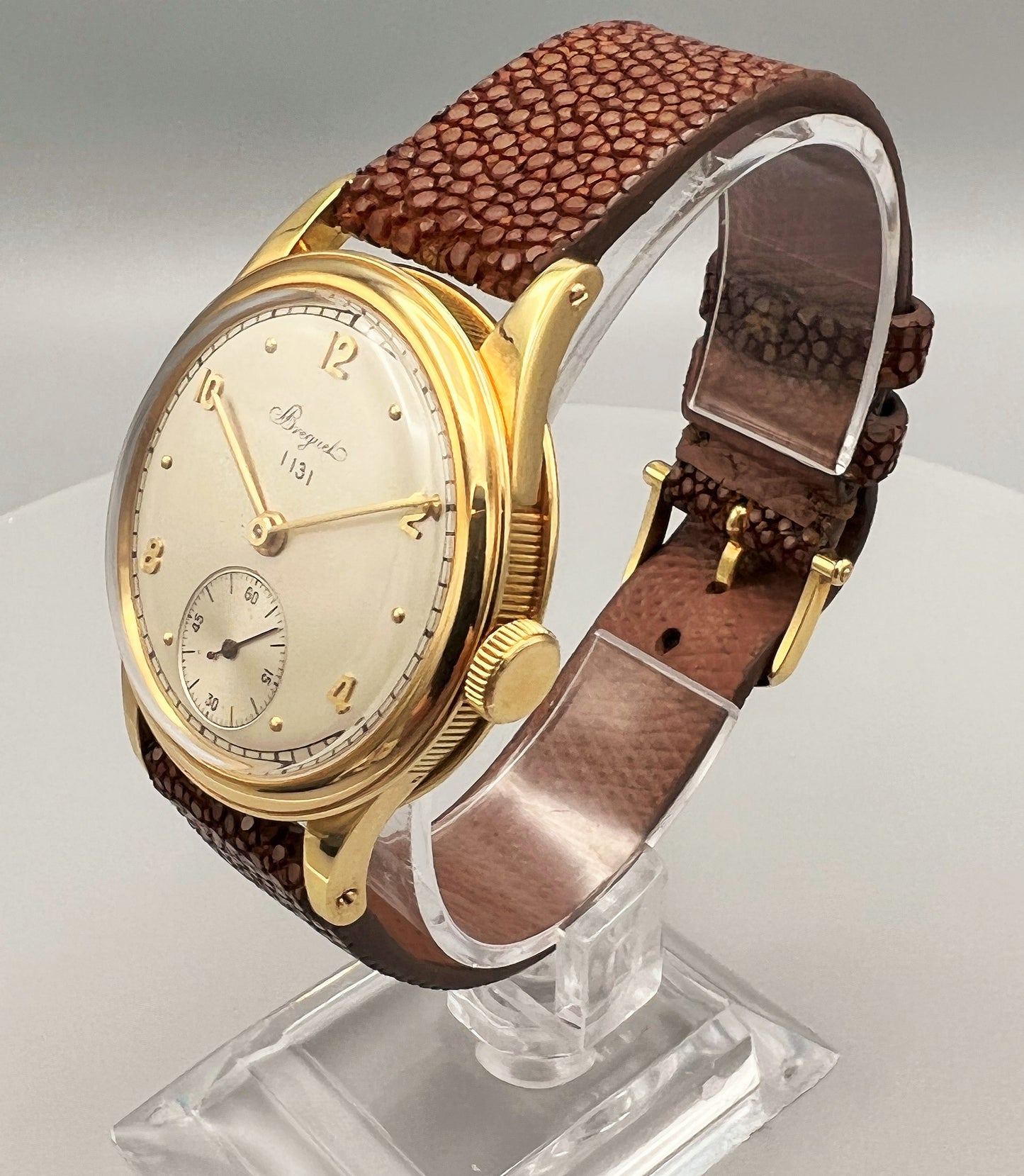 Breguet Empire Number 1131 Circa 1940s, Rare in 35 mm Case, All Original Unpolished