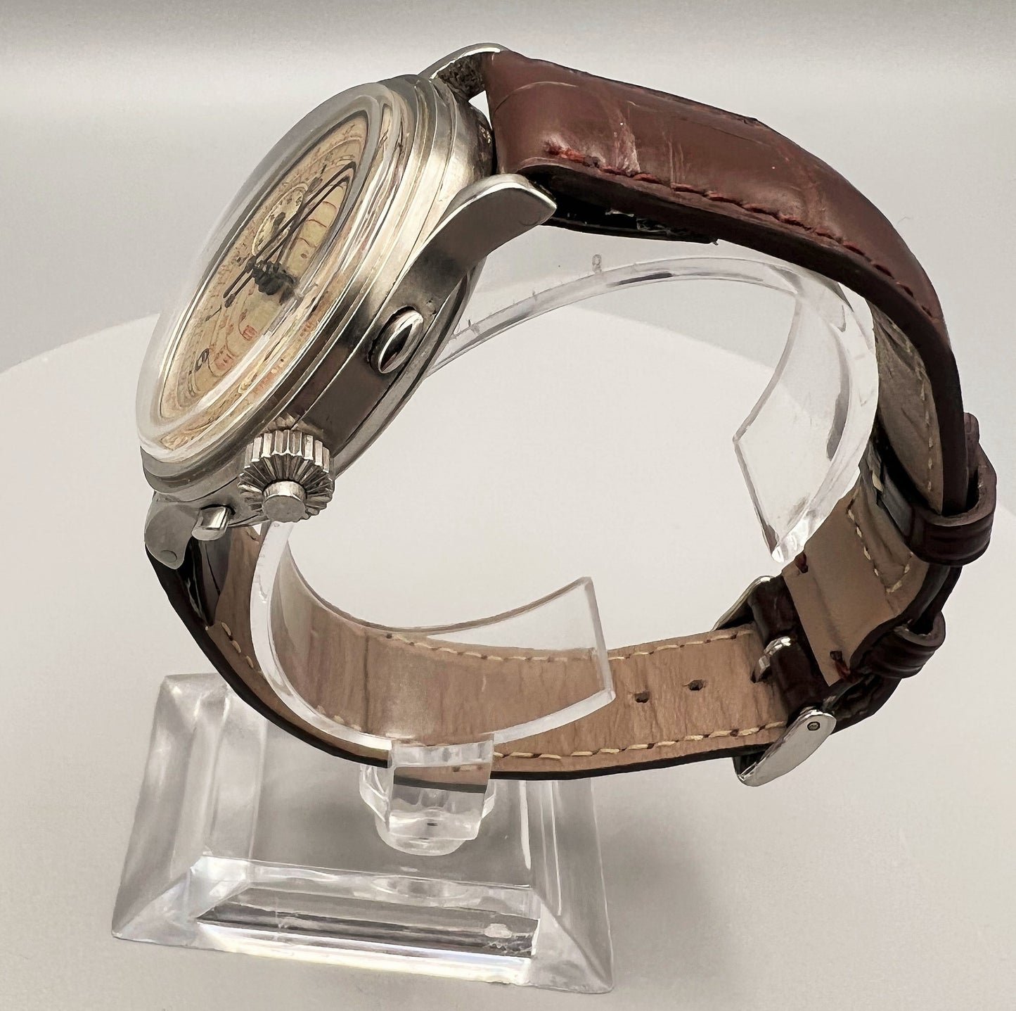 Eberhard 1940s, Oversized Manufacture Grade Split Second Chronograph, Snail Dial