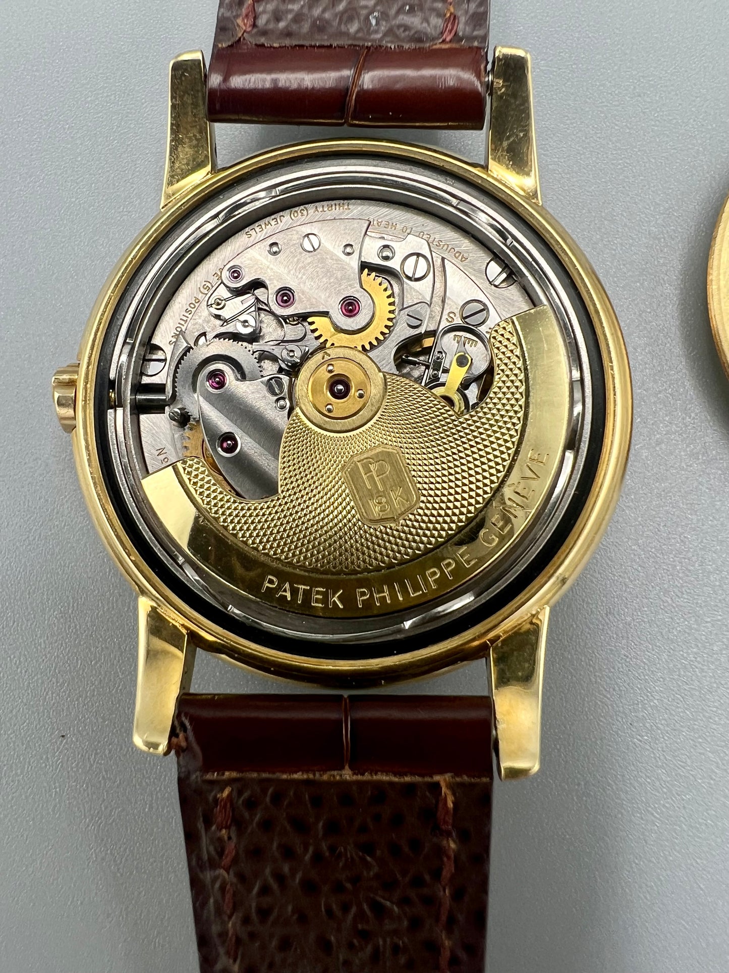 Patek Philippe Ref 2551 Rare and Fine Gold Watch with Double Signed Dial, 1955