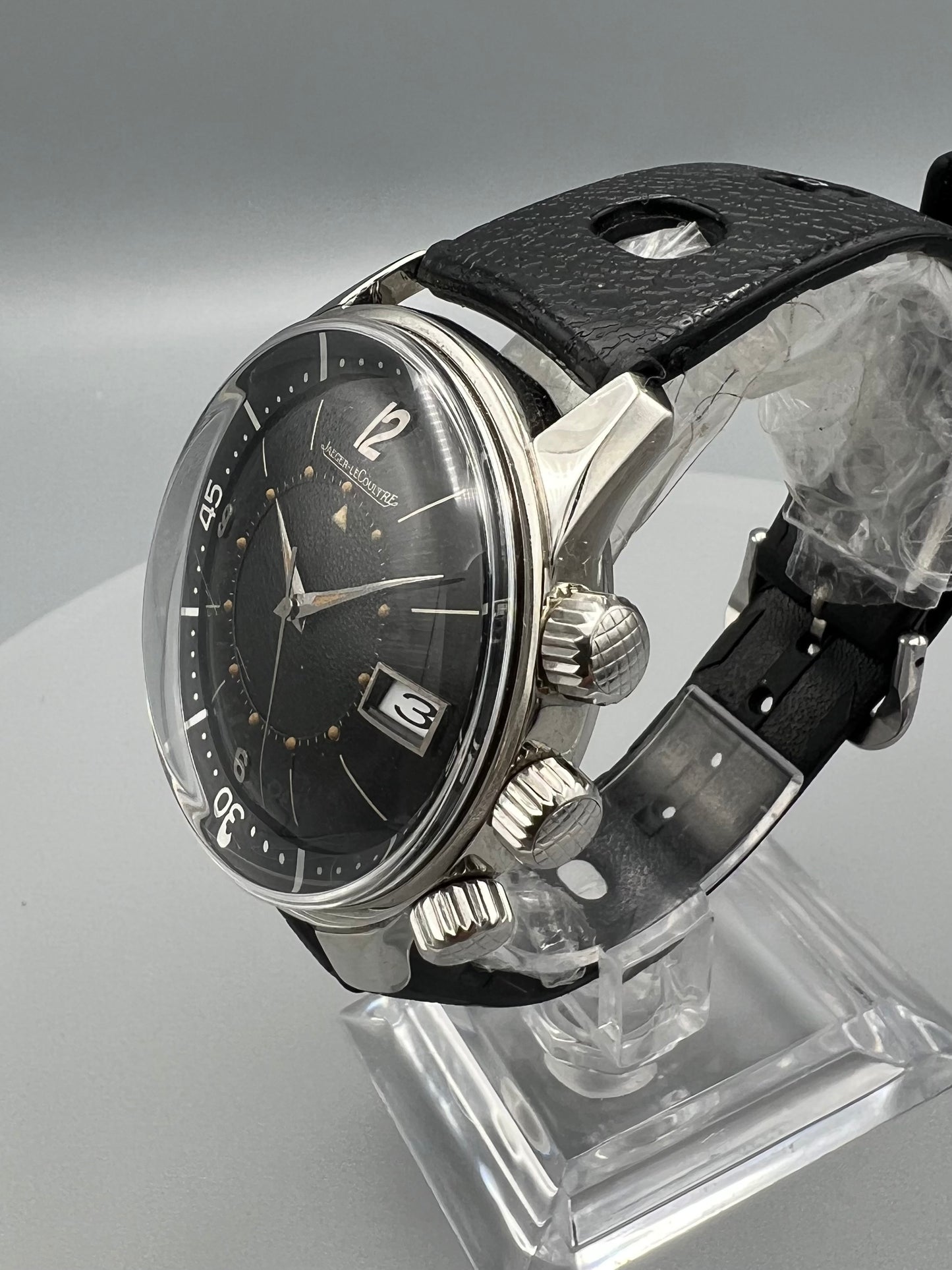 Jaeger LeCoultre Memovox Plaris Ref E859 Extremely Rare Prototype Dial 1963