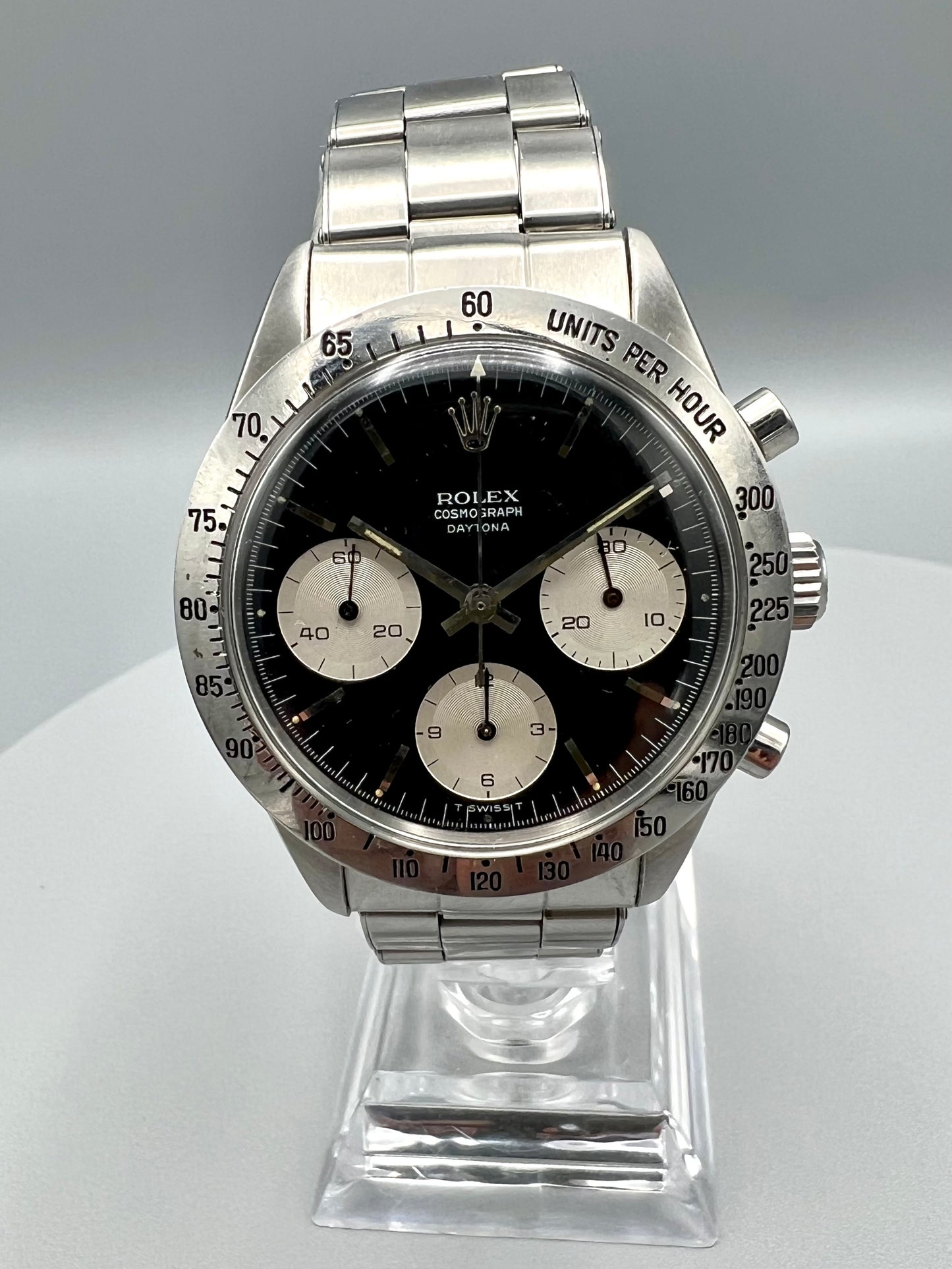 Rolex Ref 6239, Rare “Small Daytona” Stainless Steel Chronograph, circa 1966