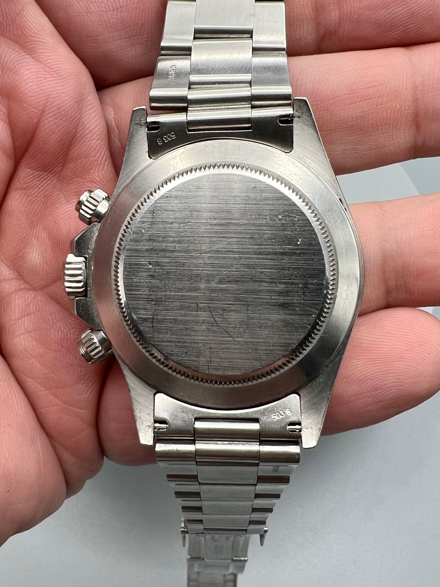 Rolex Ref 16520 Daytona – Patrizzi Dial – Full Set, Unpolished, Sold in 1996
