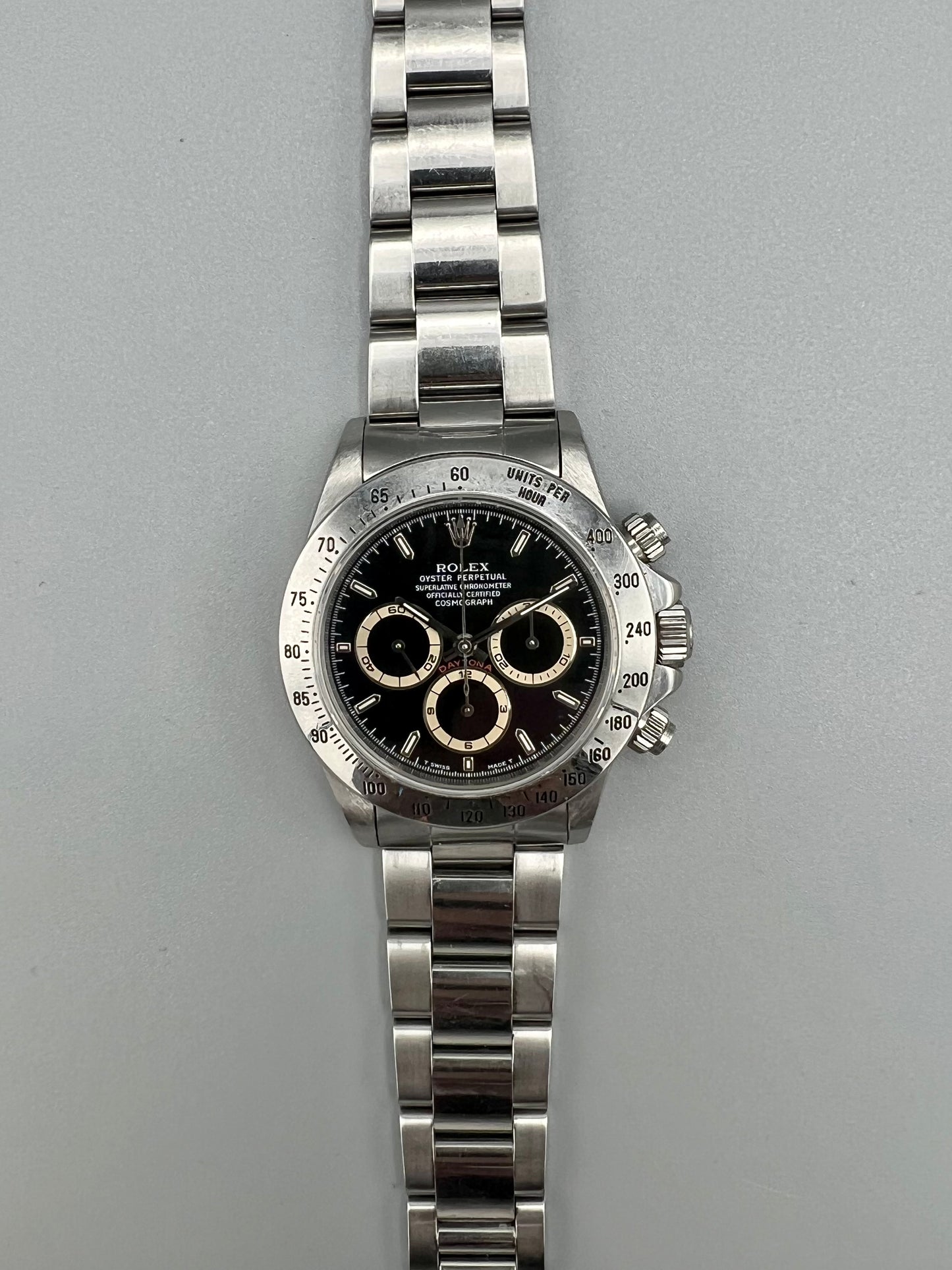 Rolex Ref 16520 Daytona – Patrizzi Dial – Full Set, Unpolished, Sold in 1996