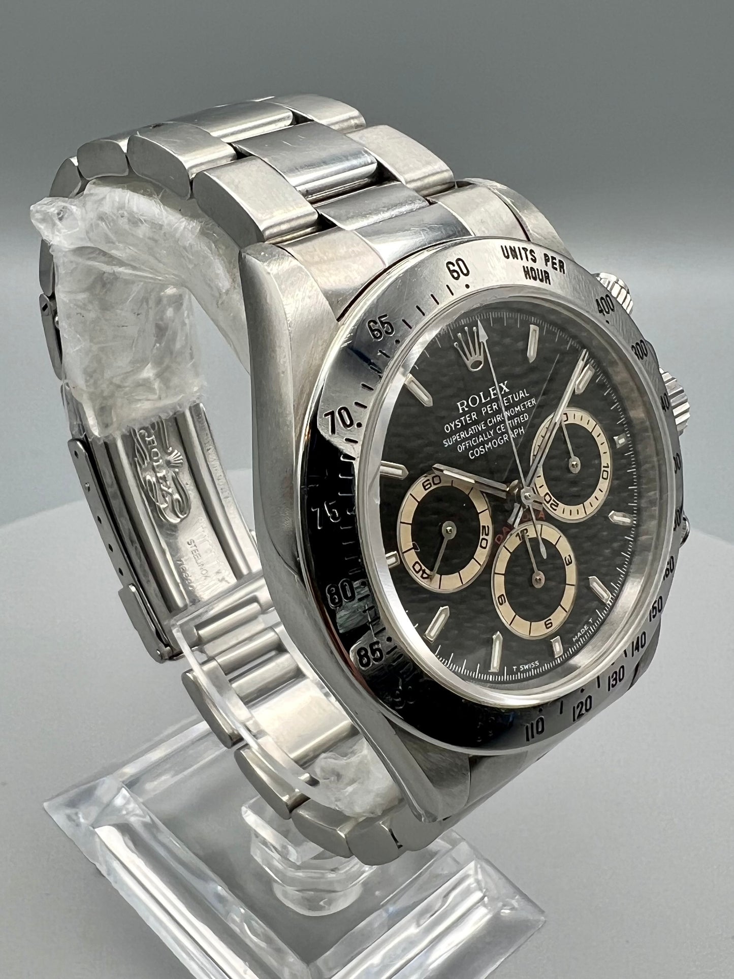 Rolex Ref 16520 Daytona – Patrizzi Dial – Full Set, Unpolished, Sold in 1996