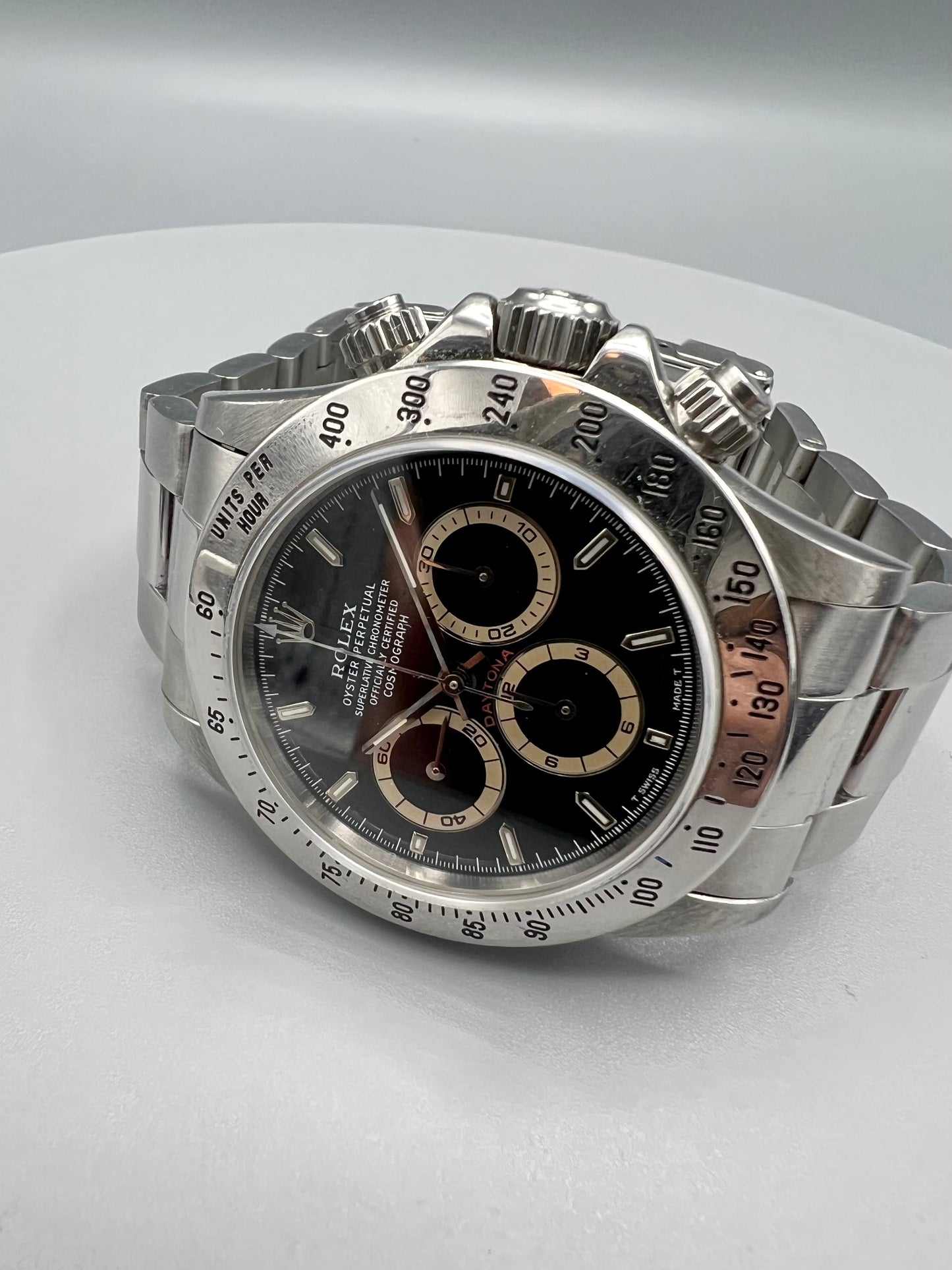 Rolex Ref 16520 Daytona – Patrizzi Dial – Full Set, Unpolished, Sold in 1996
