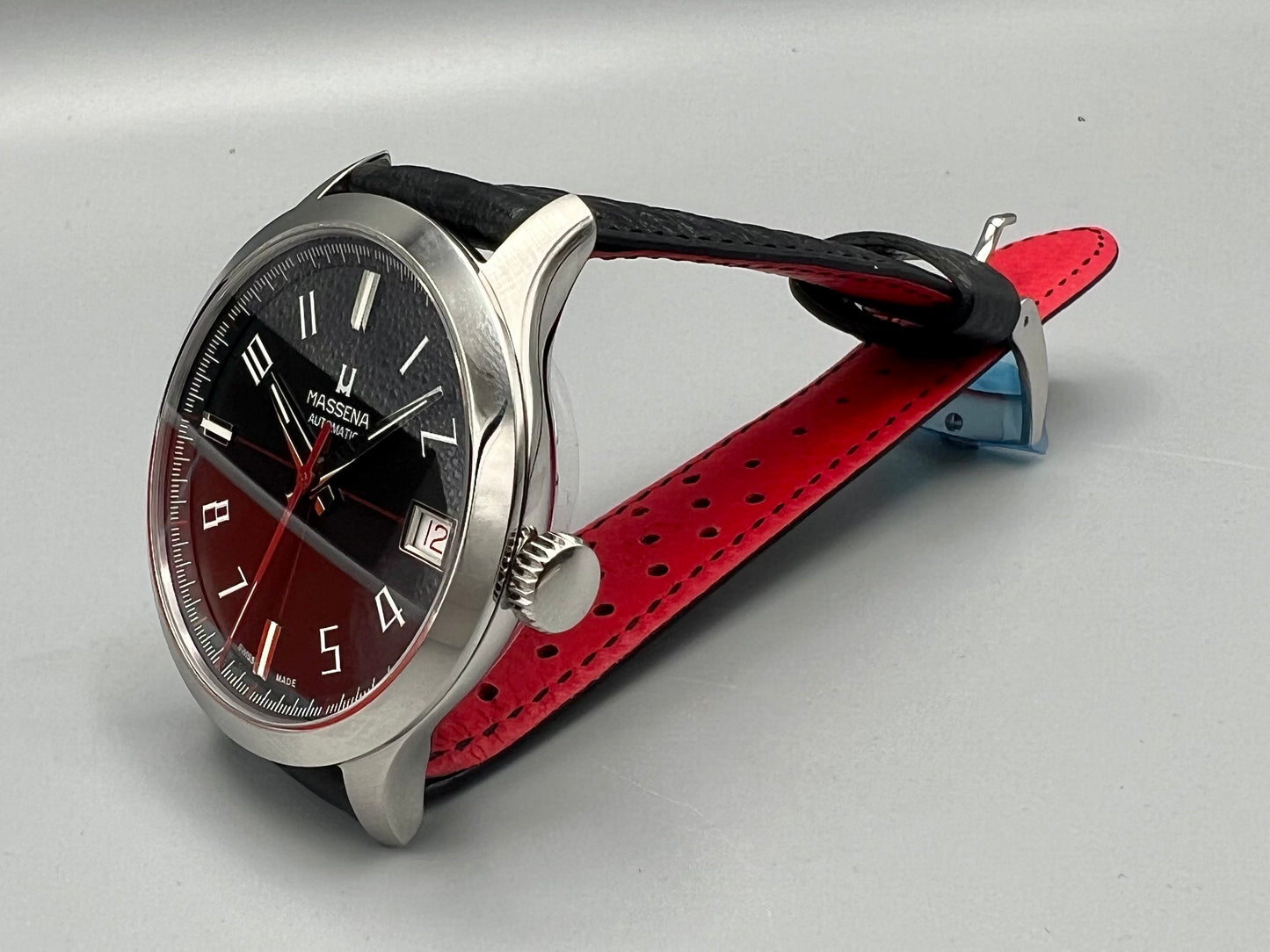 Massena LAB Dato Racer, 1970s inspired, Sports Watch, Unused New, Full Set