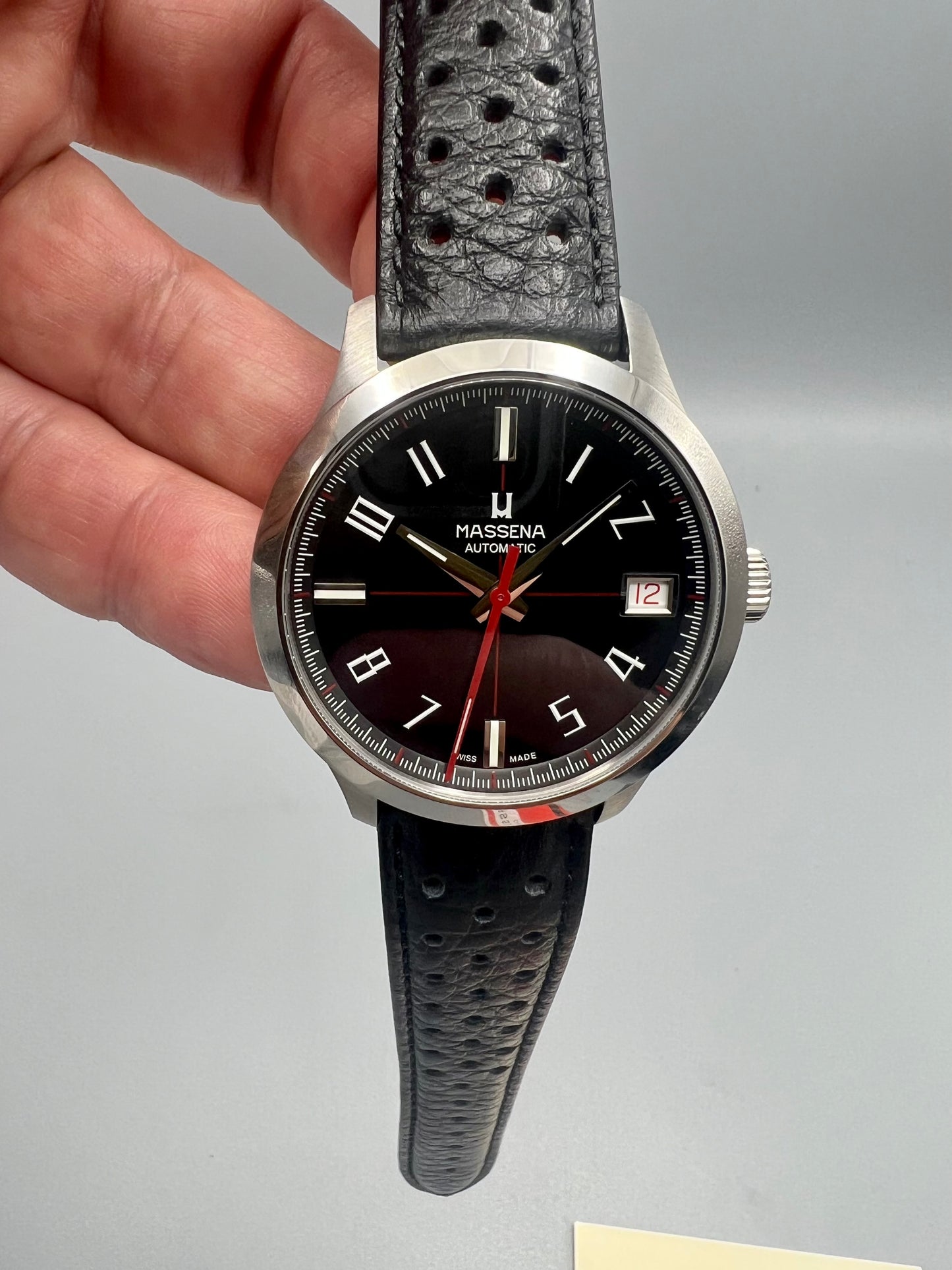 Massena LAB Dato Racer, 1970s inspired, Sports Watch, Unused New, Full Set