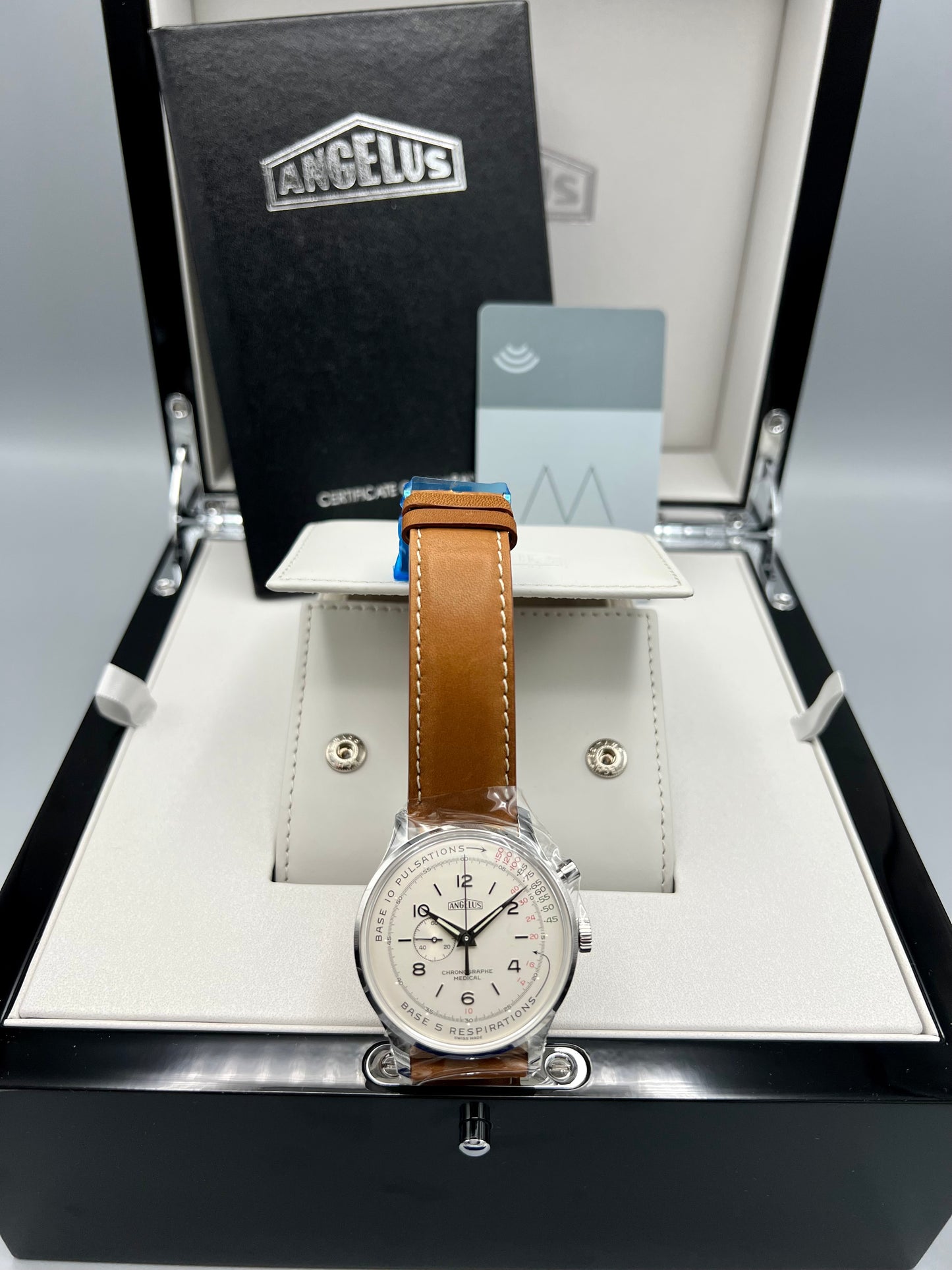 Angelus Chronographe x Massena LAB, Doctor’s Watch, Limited Edition of 99, New, Unused, Full Set, 2023