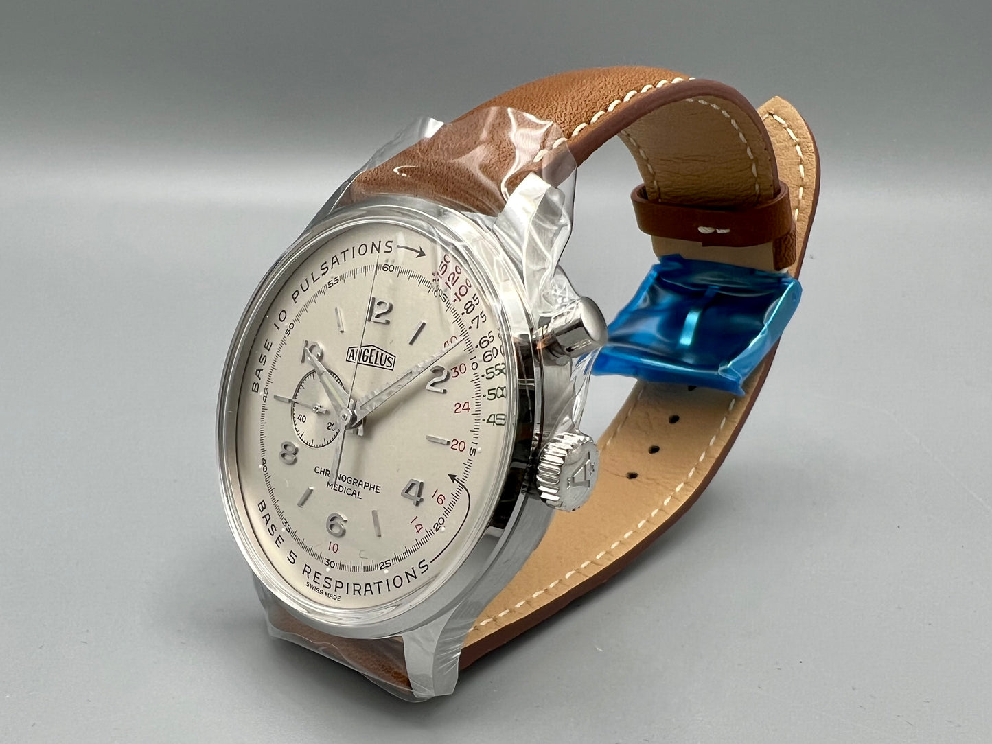 Angelus Chronographe x Massena LAB, Doctor’s Watch, Limited Edition of 99, New, Unused, Full Set, 2023