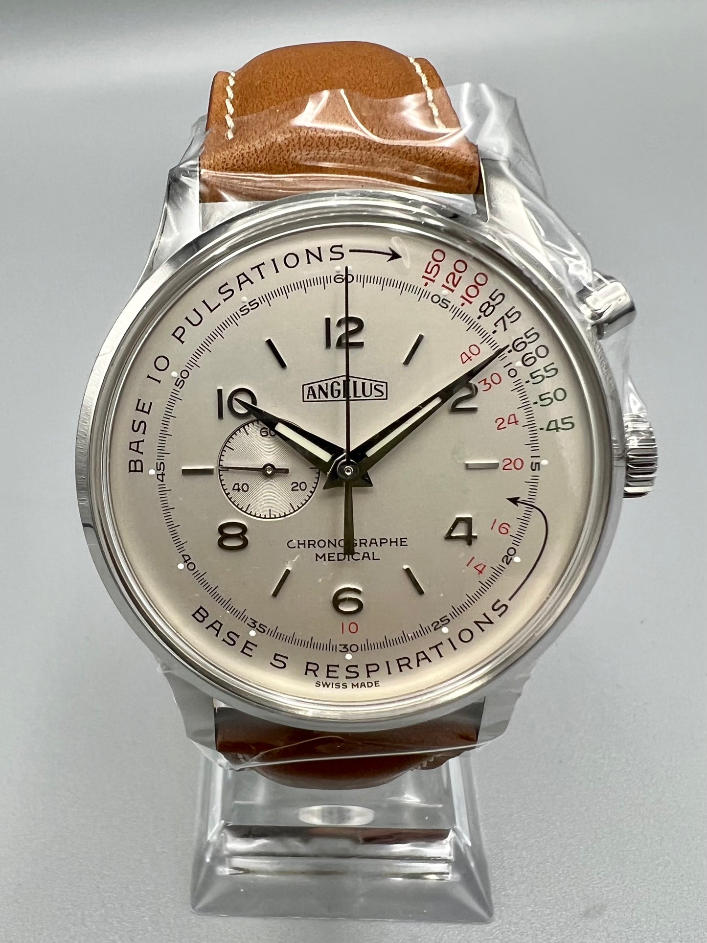 Angelus Chronographe x Massena LAB, Doctor’s Watch, Limited Edition of 99, New, Unused, Full Set, 2023