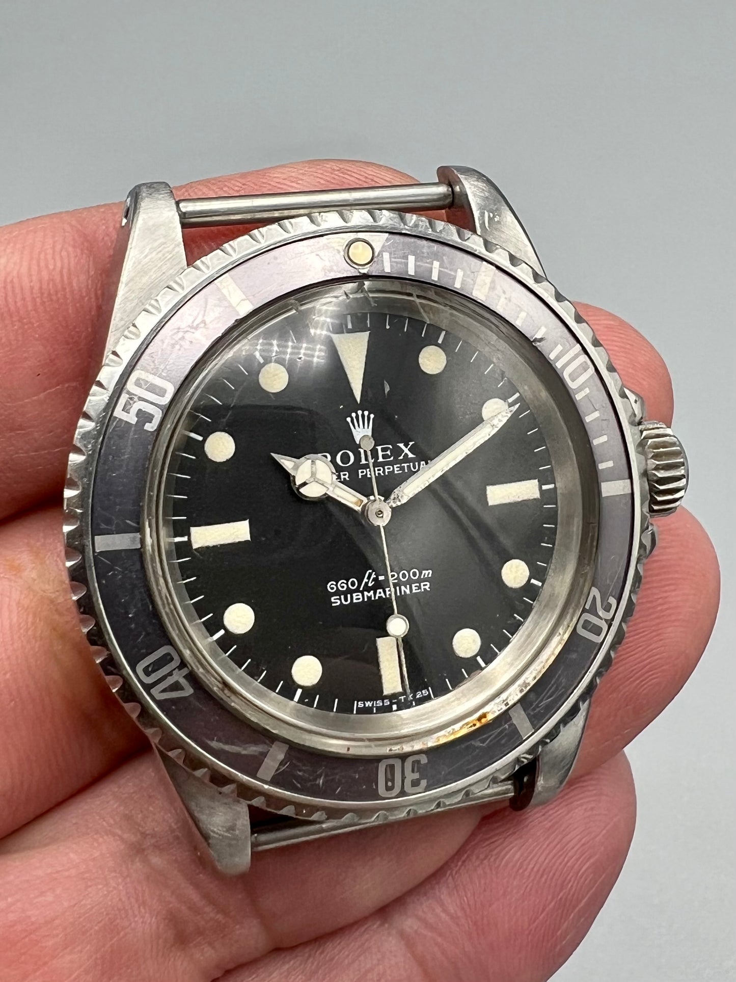 Rolex Ref 5513 Submariner COMEX, RARE early model, with helium escape valve, ghost bezel, 1971