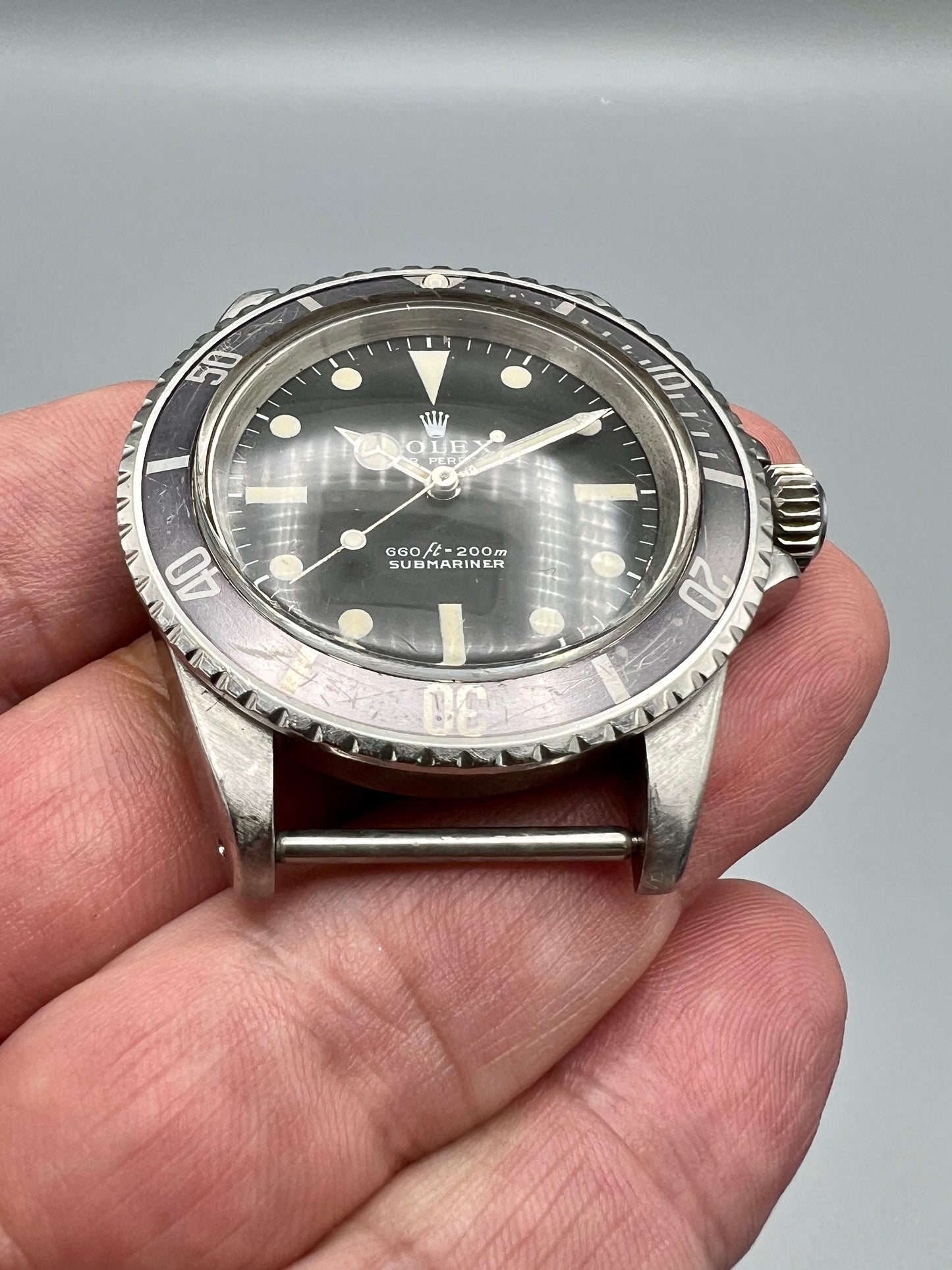 Rolex Ref 5513 Submariner COMEX, RARE early model, with helium escape valve, ghost bezel, 1971