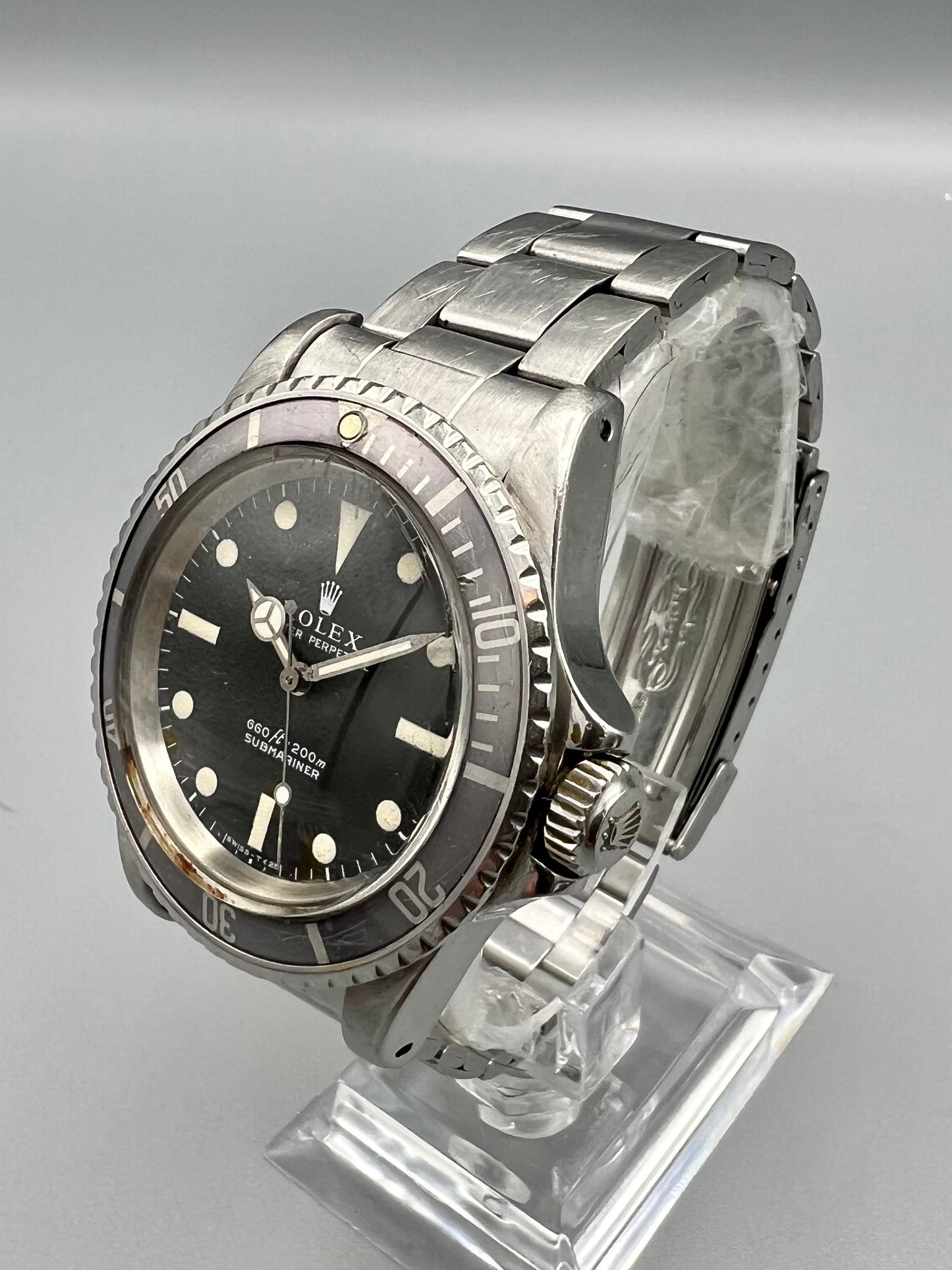 Rolex Ref 5513 Submariner COMEX, RARE early model, with helium escape valve, ghost bezel, 1971