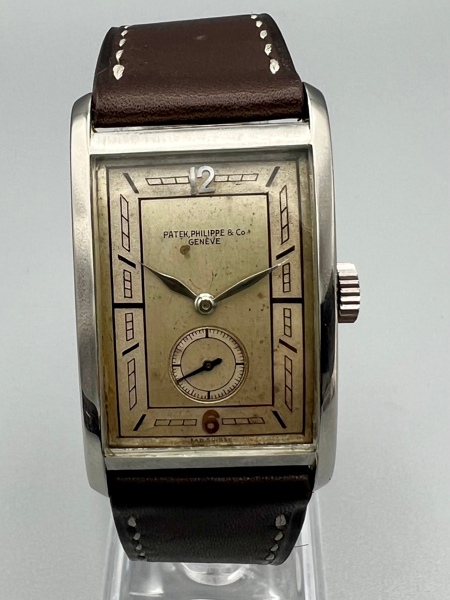 Patek Philippe Ref 450 Stainless Steel, Rare, Early Wristwatch, All Original, 1927