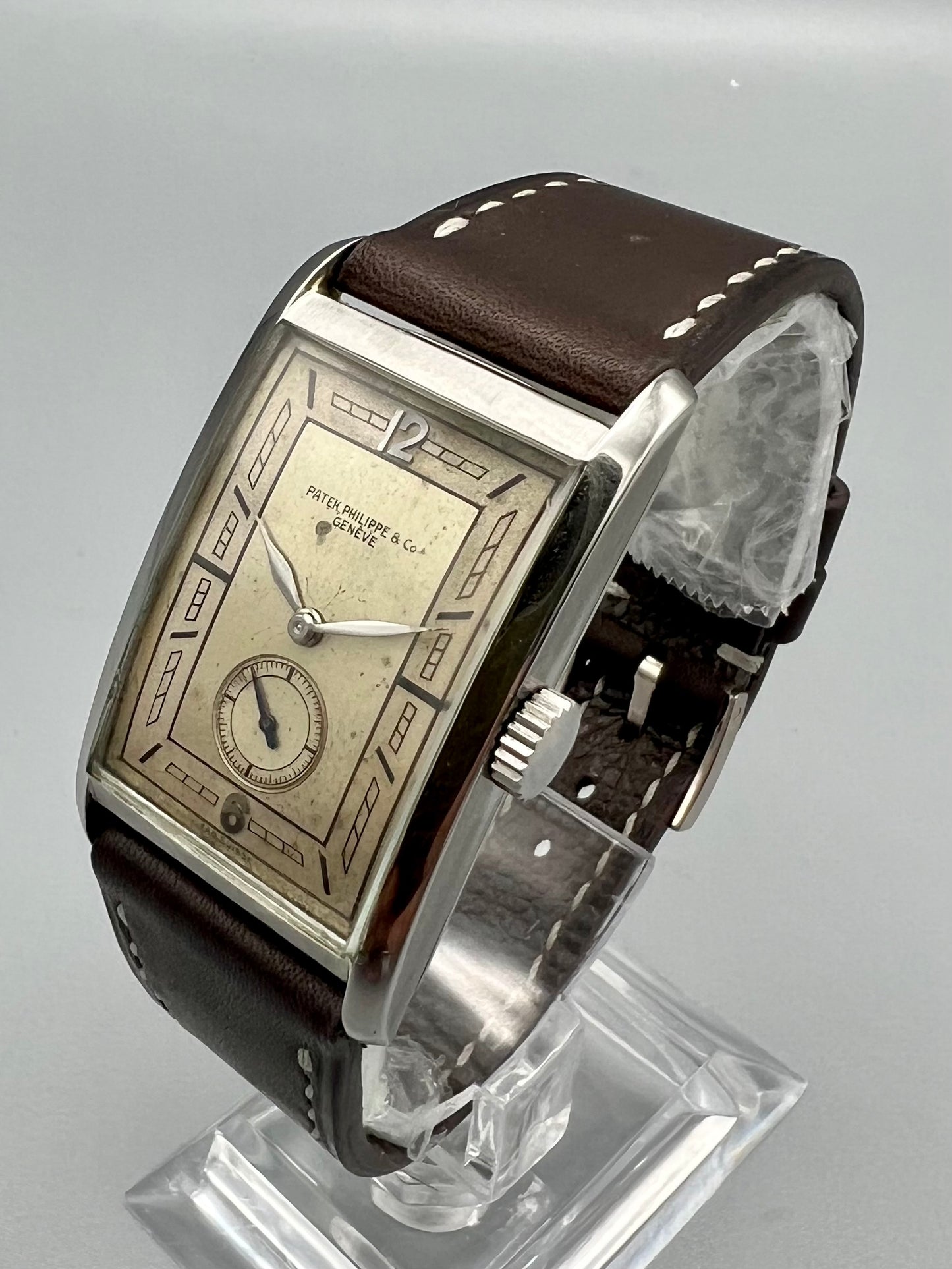 Patek Philippe Ref 450 Stainless Steel, Rare, Early Wristwatch, All Original, 1927