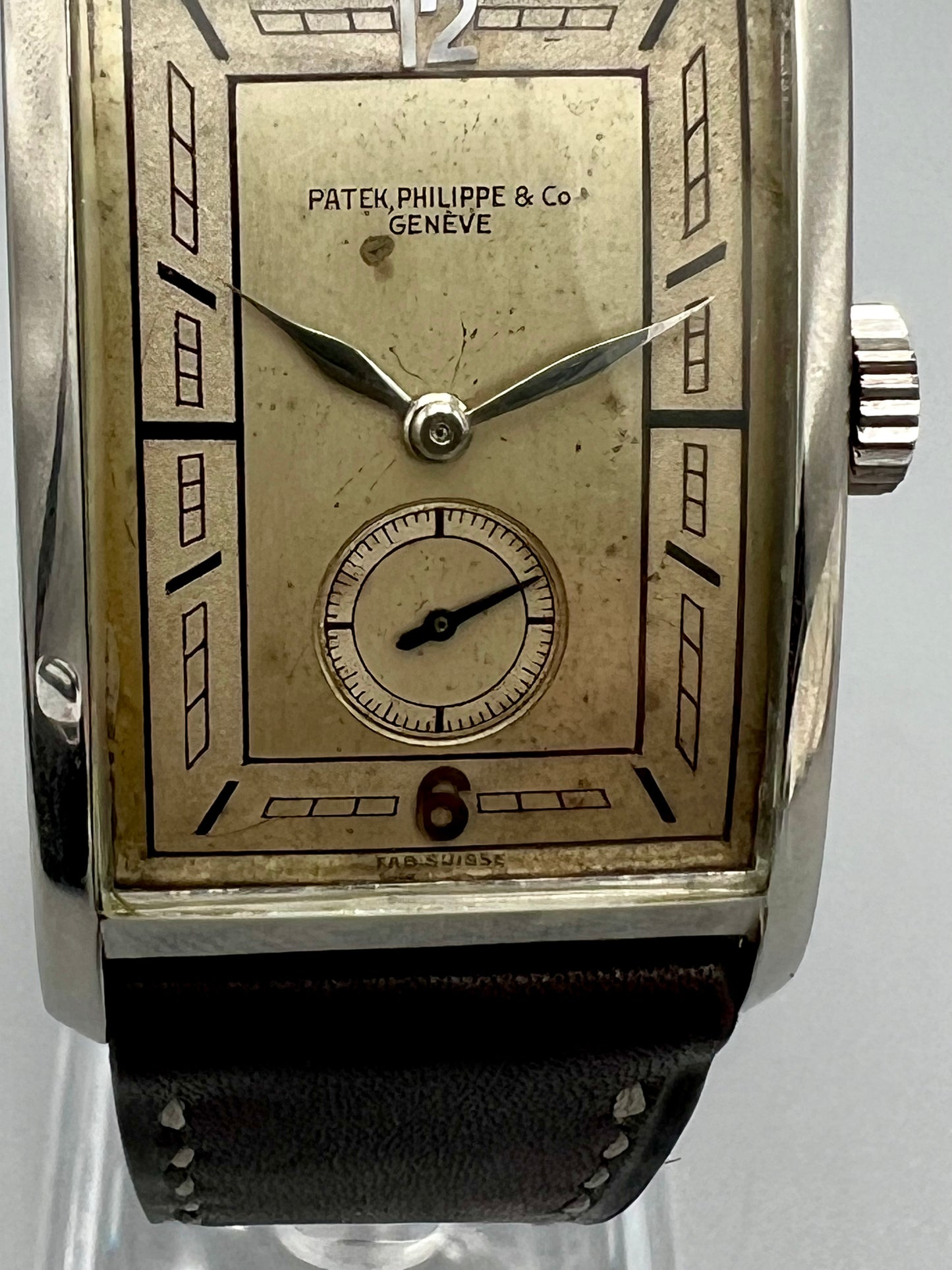 Patek Philippe Ref 450 Stainless Steel, Rare, Early Wristwatch, All Original, 1927