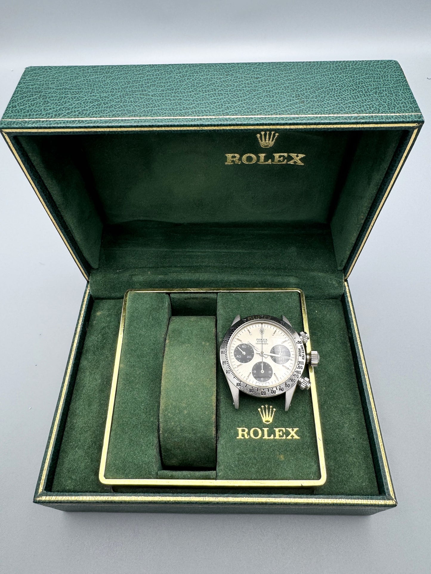 Rolex Daytona Ref. 6265, Circa 1971–72 “Sigma” Cosmograph Dial, Accompanied by Rolex Presentation Box