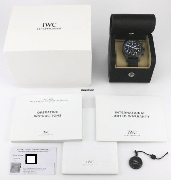 IWC Pilot's Watch Chronograph Limited Edition "Tribute to 3705" Rare, Unused