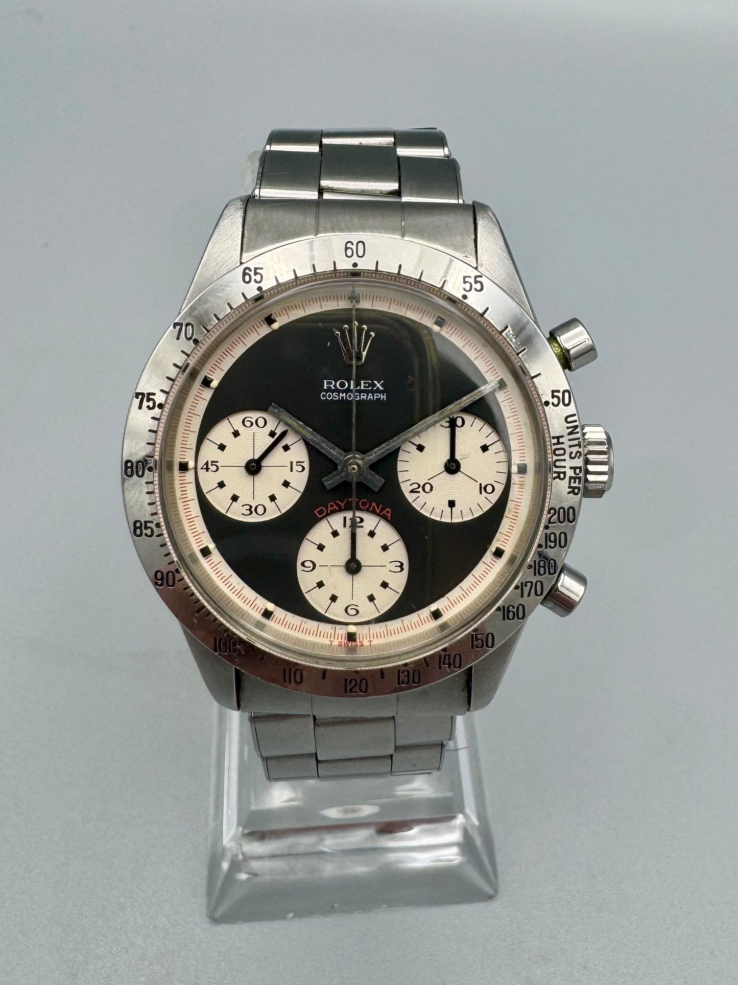 Rolex 6239 Paul Newman Reverse Panda Warranty Papers and Box 1971