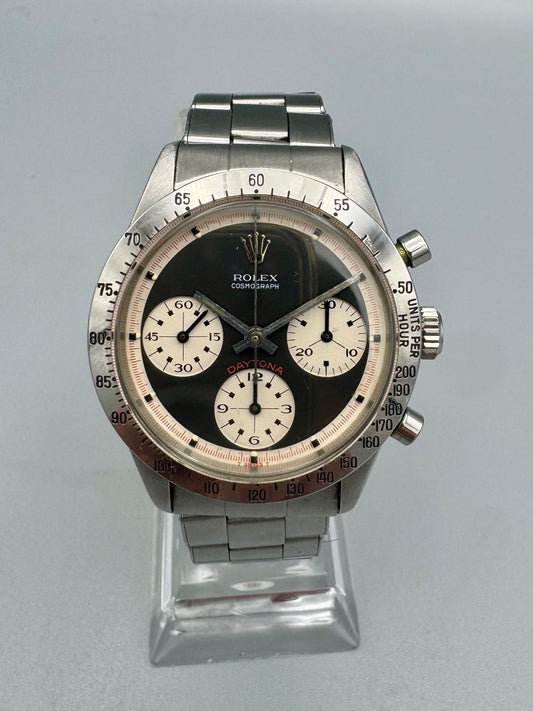 Rolex 6239 Paul Newman Reverse Panda Warranty Papers and Box 1971