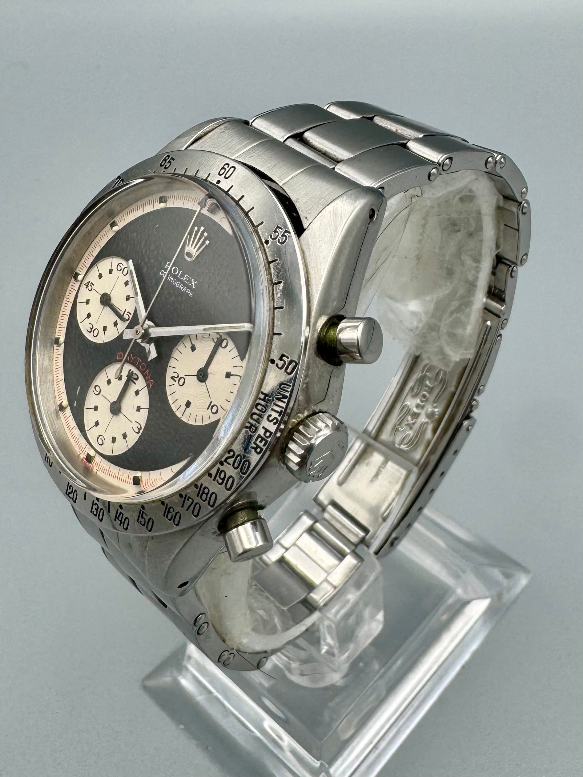 Rolex 6239 Paul Newman Reverse Panda Warranty Papers and Box 1971