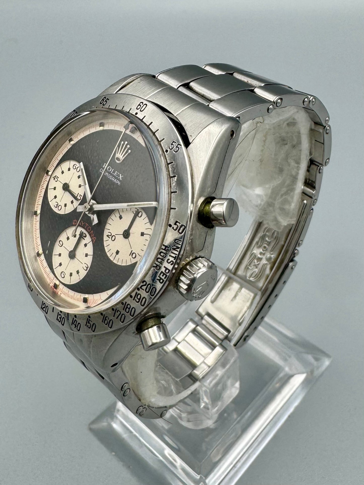Rolex 6239 Paul Newman Reverse Panda Warranty Papers and Box 1971