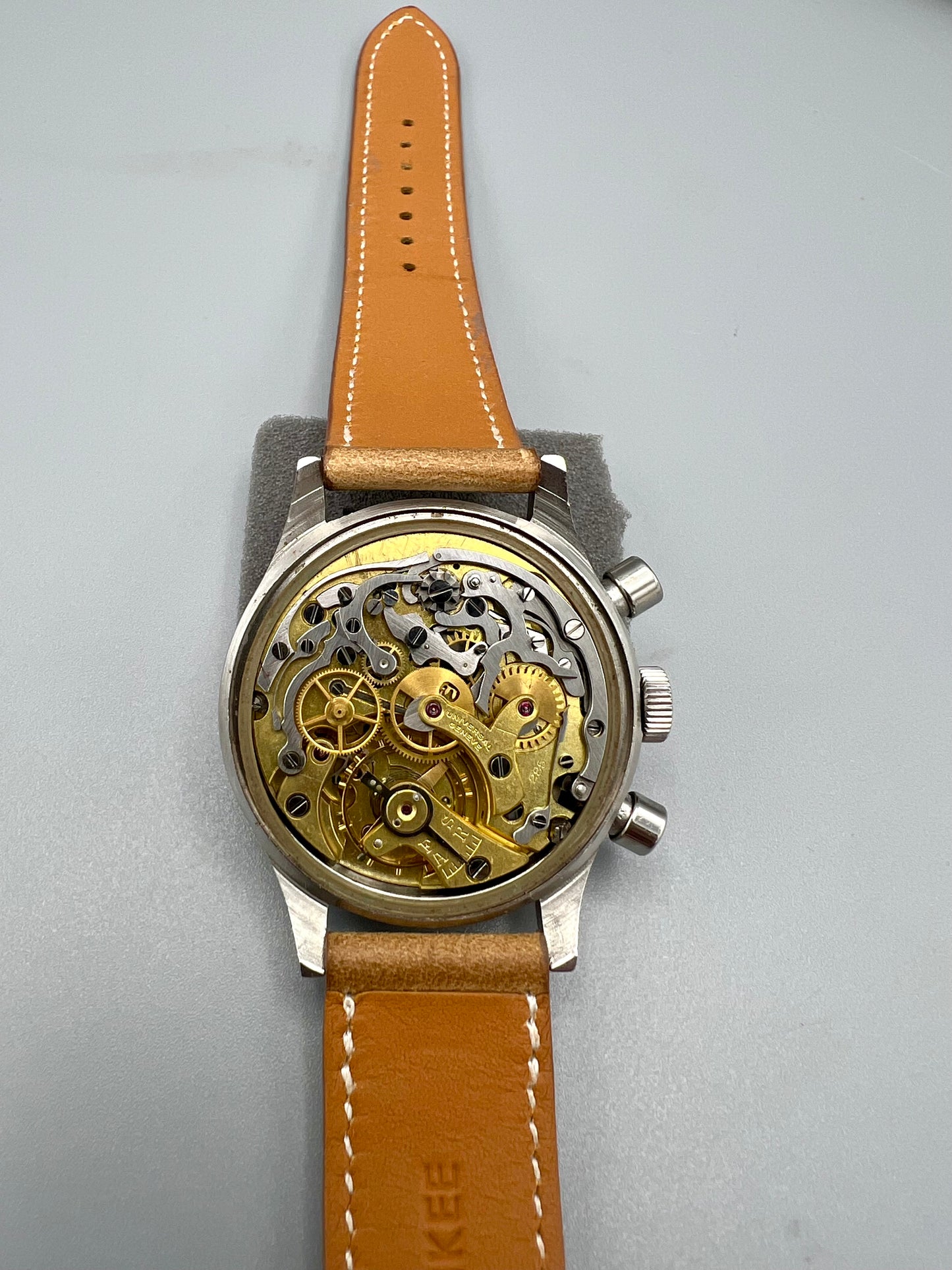 Universal Genève, Ref 22410, Large Stainless Steel Chronograph, 1940