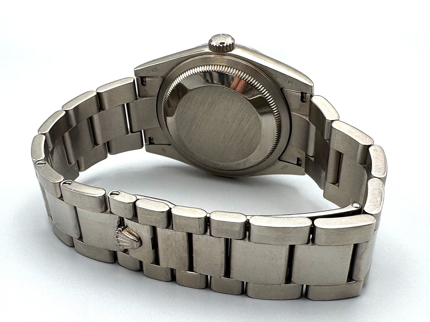 Rolex Day-Date reference 118209 White Gold, Black Dial, 36mm Full Set, Rolex Certified