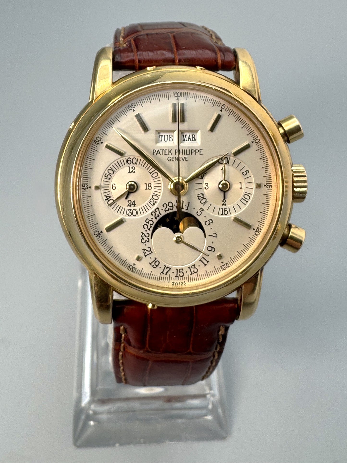 Patek Philippe 3970 EJ, Rare and Flawless Second Series, 1988