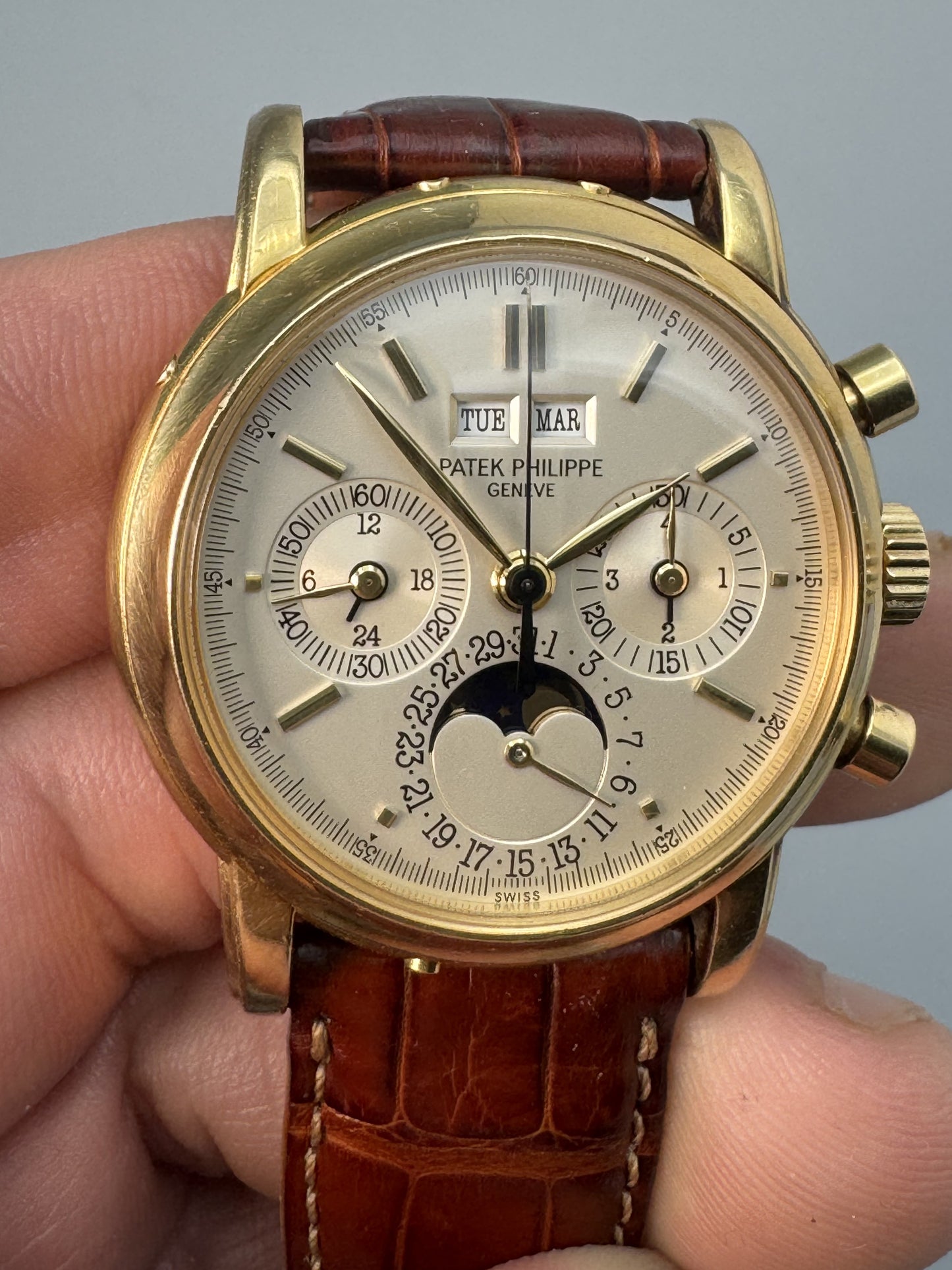Patek Philippe 3970 EJ, Rare and Flawless Second Series, 1988
