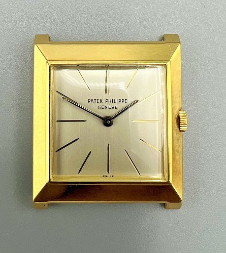 Patek Philippe Ref 3404 Unusual Square, Yellow Gold Watch, Excellent Condition, 1960