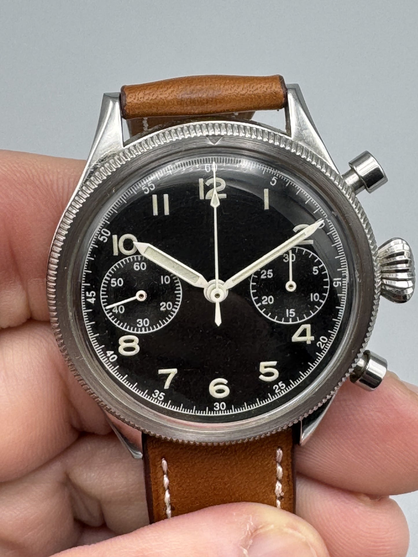 Breguet Type 20 Sterile Dial 1956 Unpolished, Rare French Military Service Watch