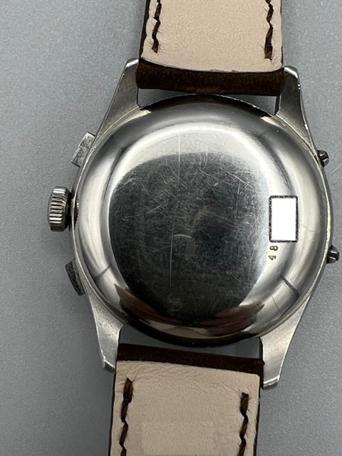 Breguet, Chrono Date, Exceedingly Rare Stainless Steel Triple Calendar Chronograph Moon Phase, circa 1967