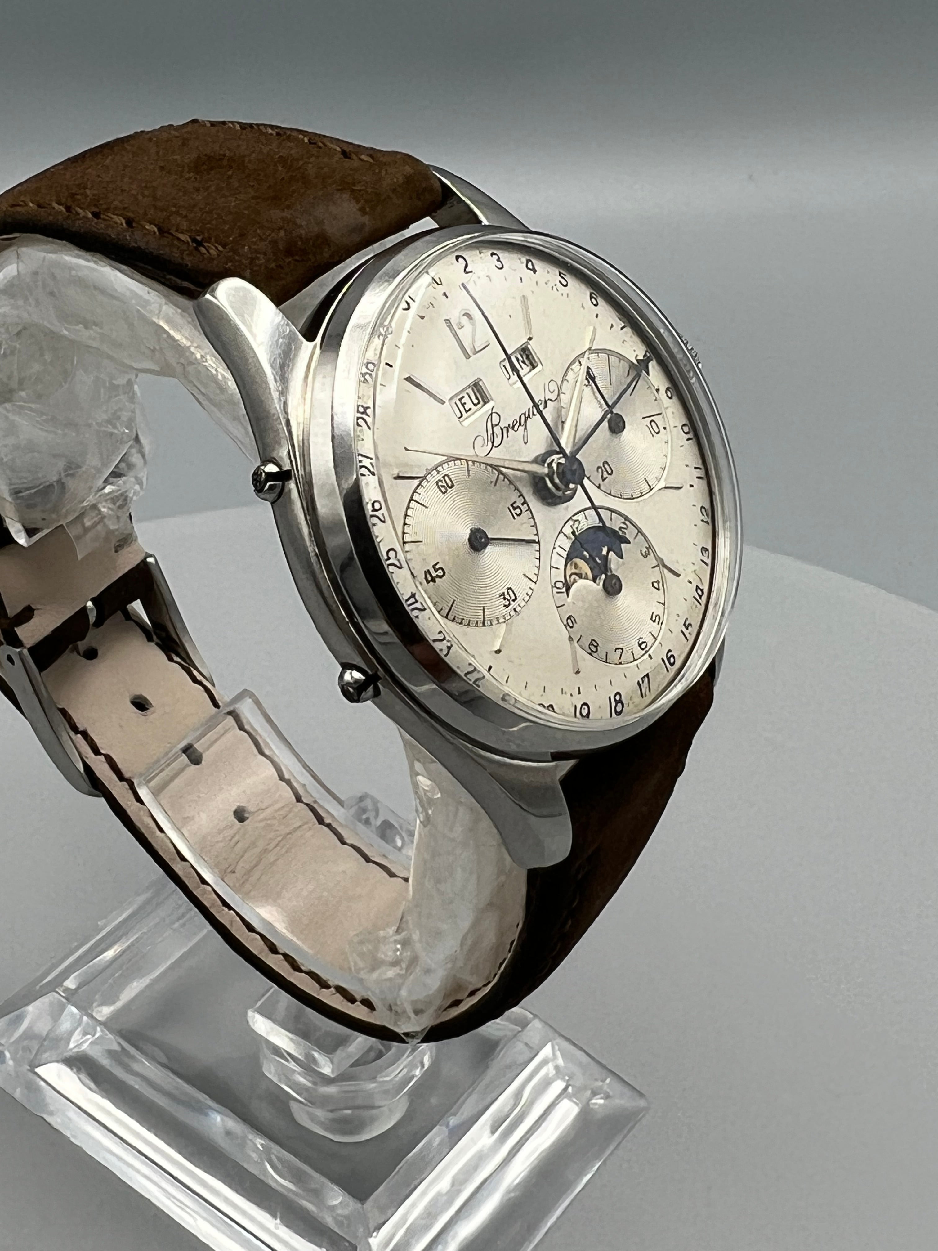 Breguet Chrono Date Exceedingly Rare Stainless Steel Triple