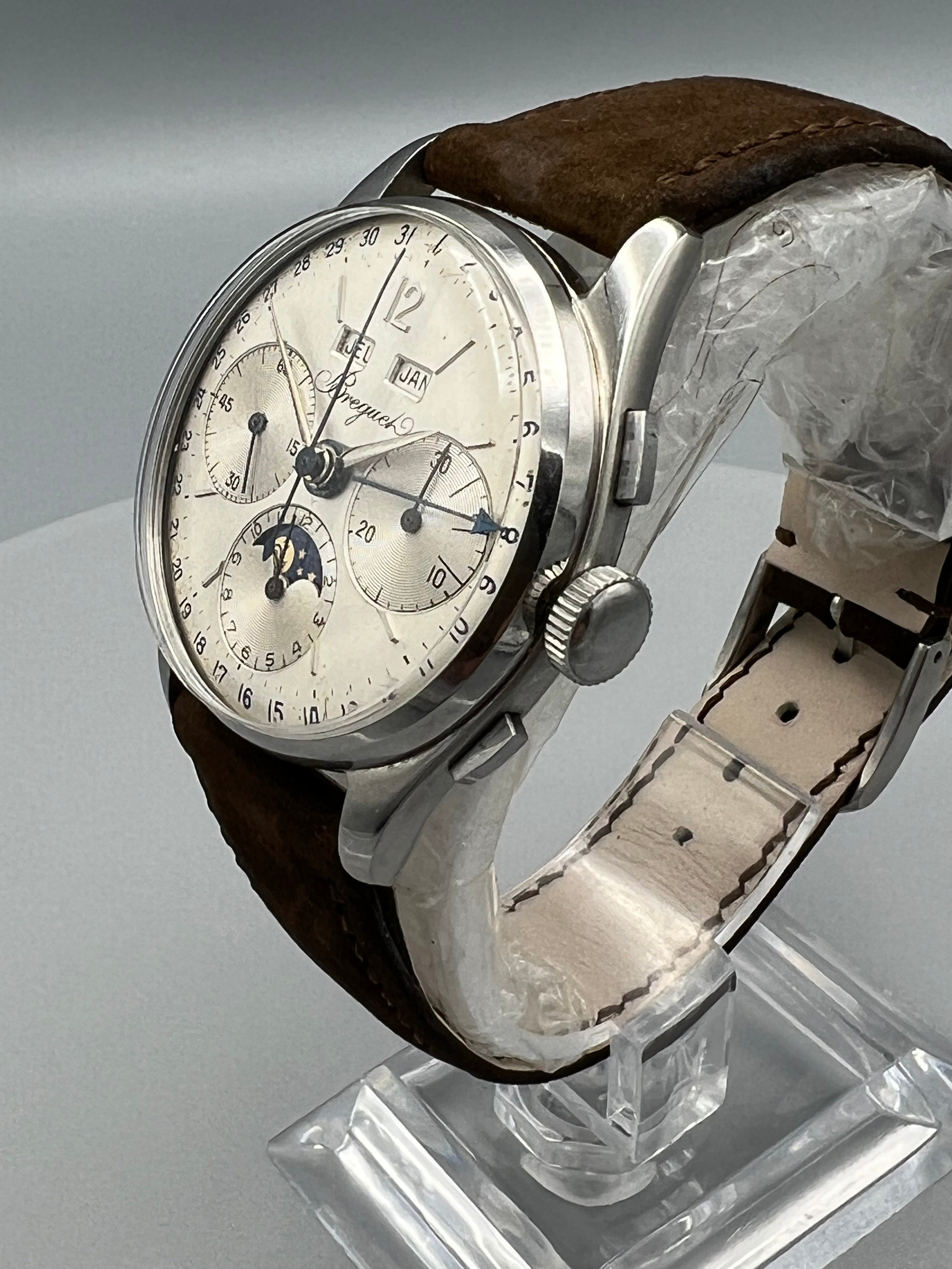 Breguet Chrono Date Exceedingly Rare Stainless Steel Triple