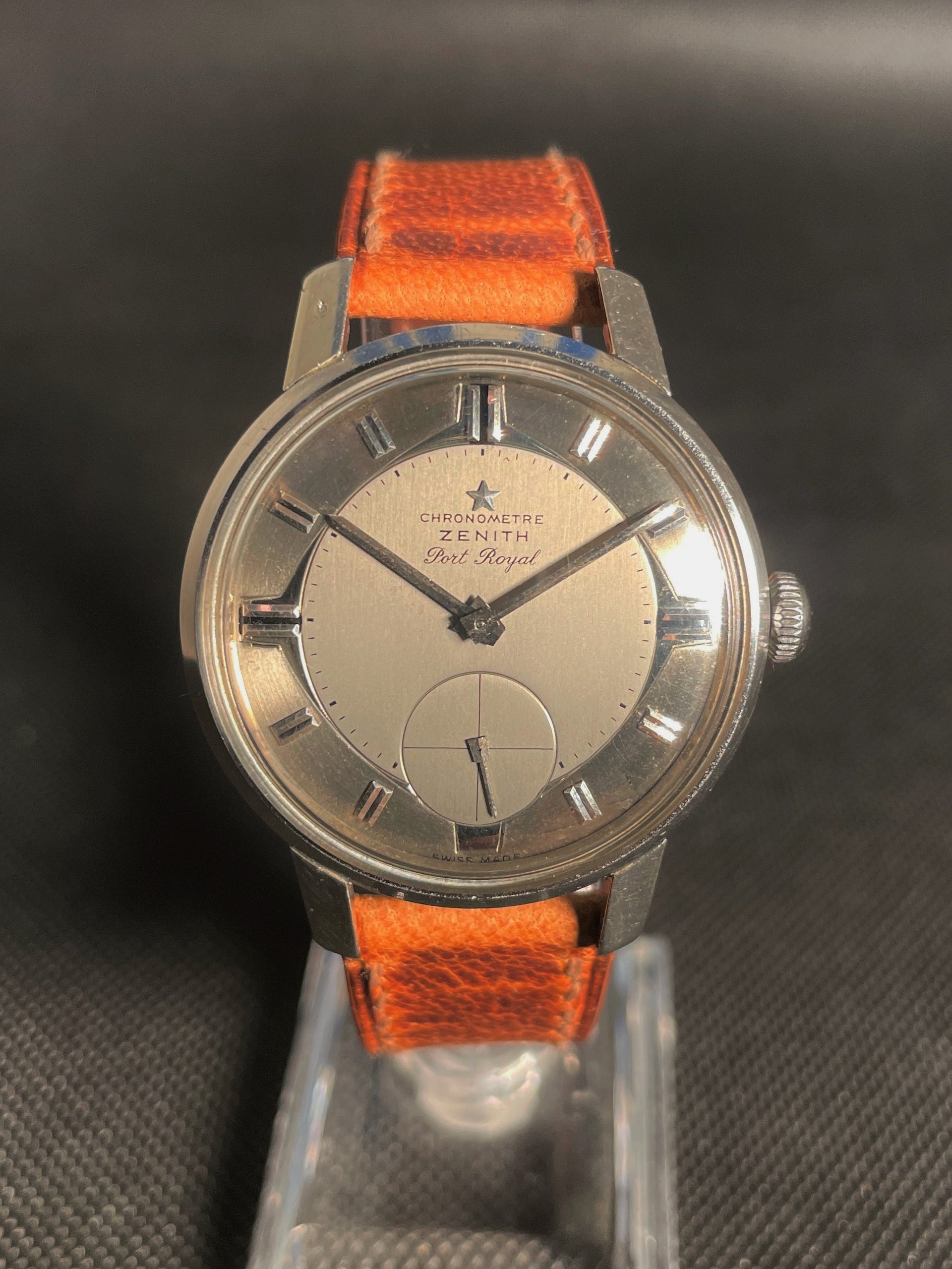 Zenith Caliber 135 Port Royale Chronometre, mm Steel, Ultra-Rare Circa 1960