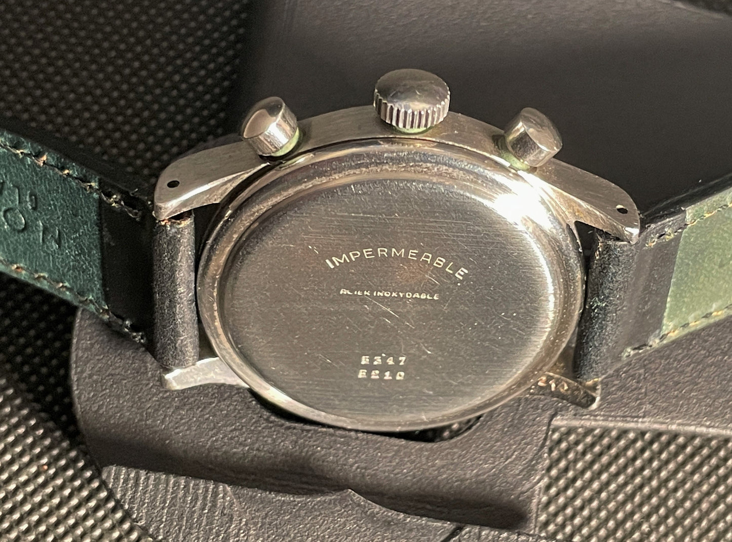 Vetta Ermetico Cronografo Multi Scale “Snail” Dial, 38mm, Circa 1940s