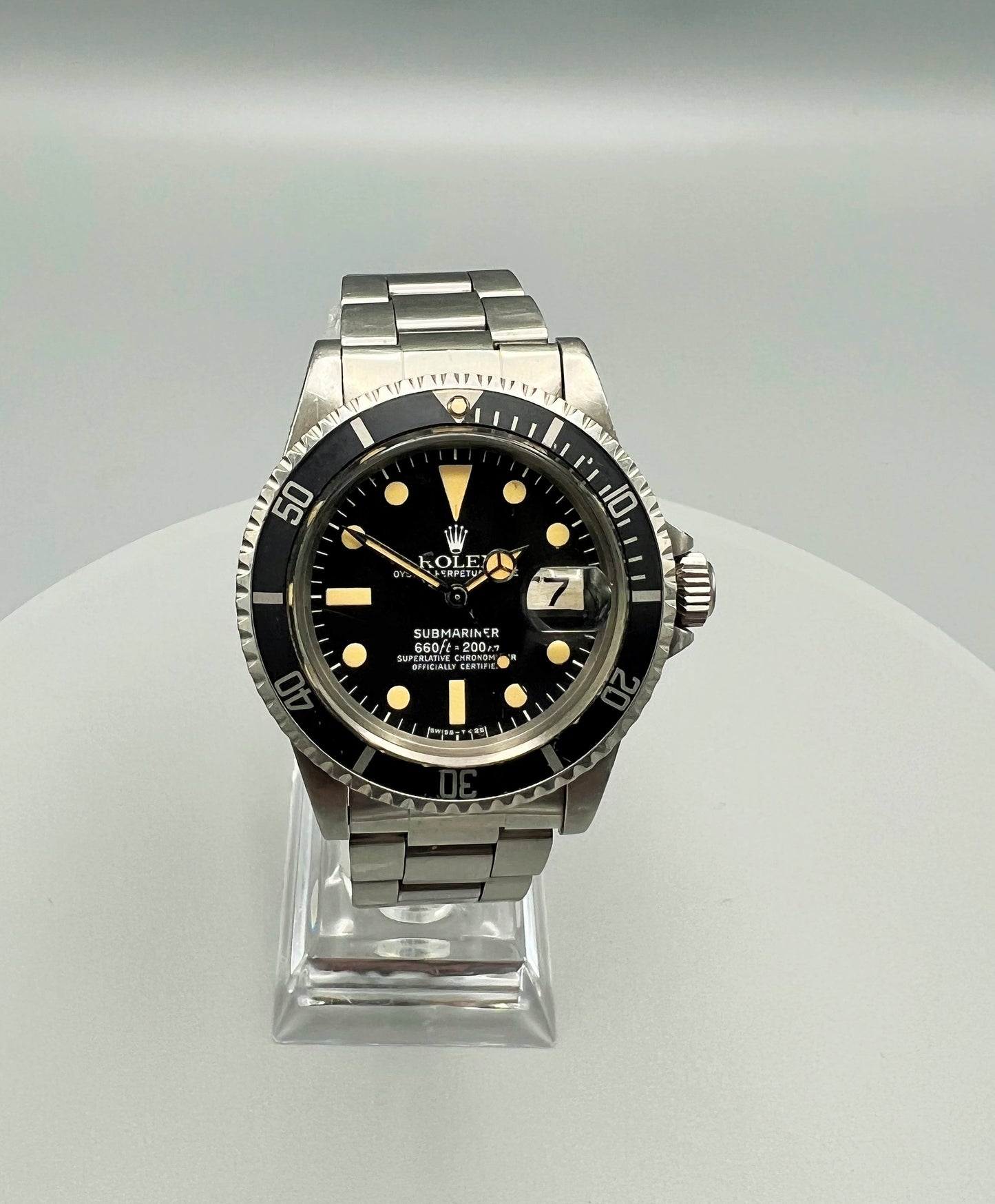 Rolex Ref 1680 Submariner Date, Circa 1979, completely authentic and unpolished