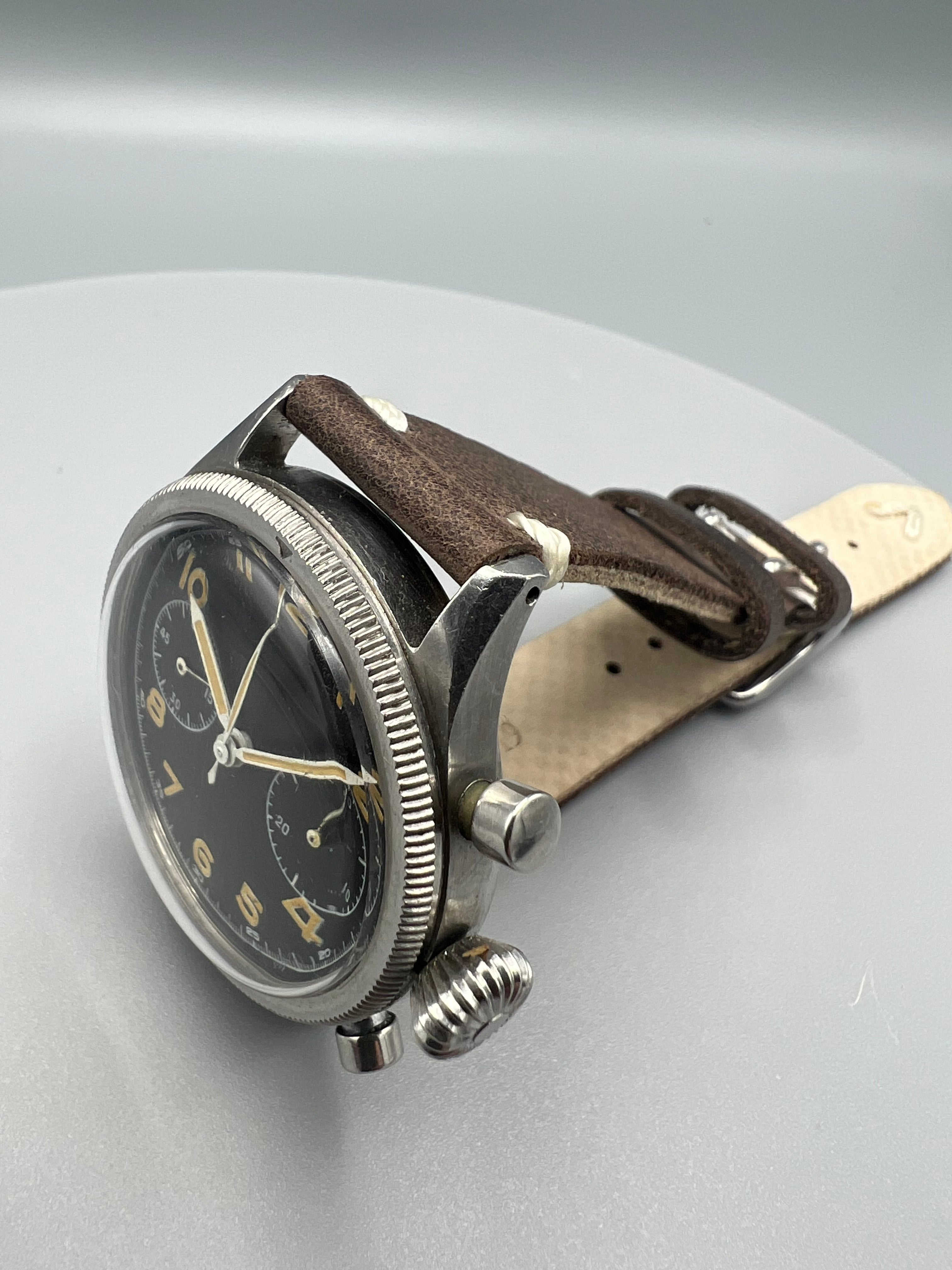 Breguet Type 20 Sterile Dial 1956 Unpolished Rare Unrestored