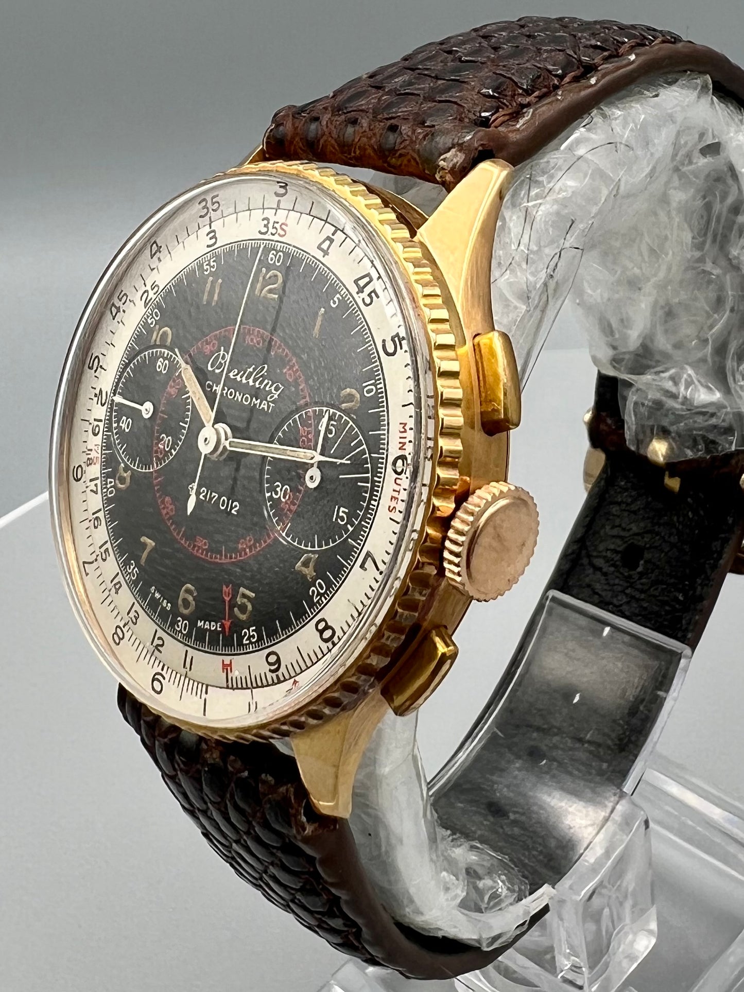 Breitling 18k Ref 769 Rose Gold Chronomat First Edition Circa 1945