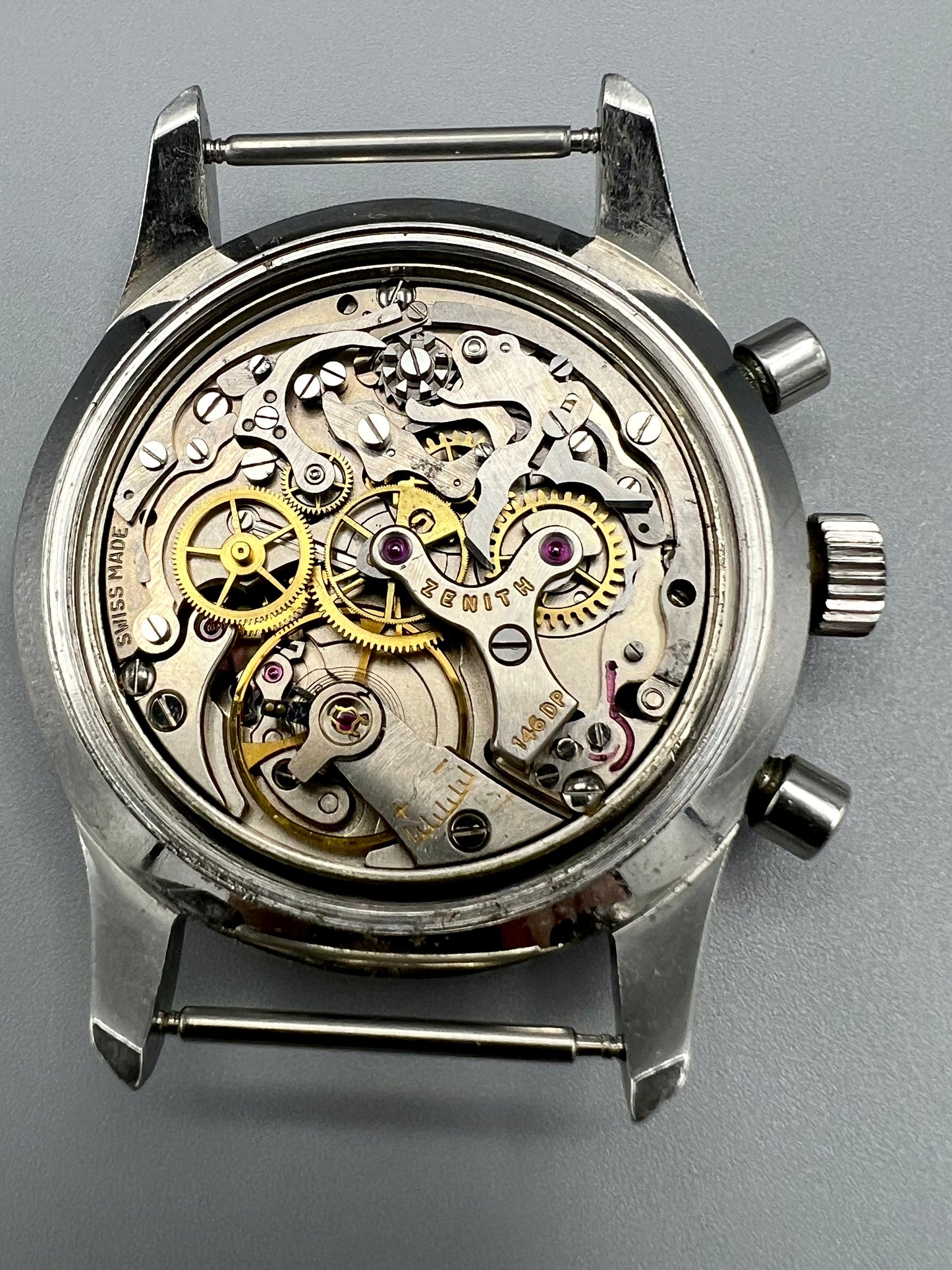 Zenith Cronometro Tipo CP-2 for A. Cairelli, Roma circa 1960’s Rare Ghost Bezel