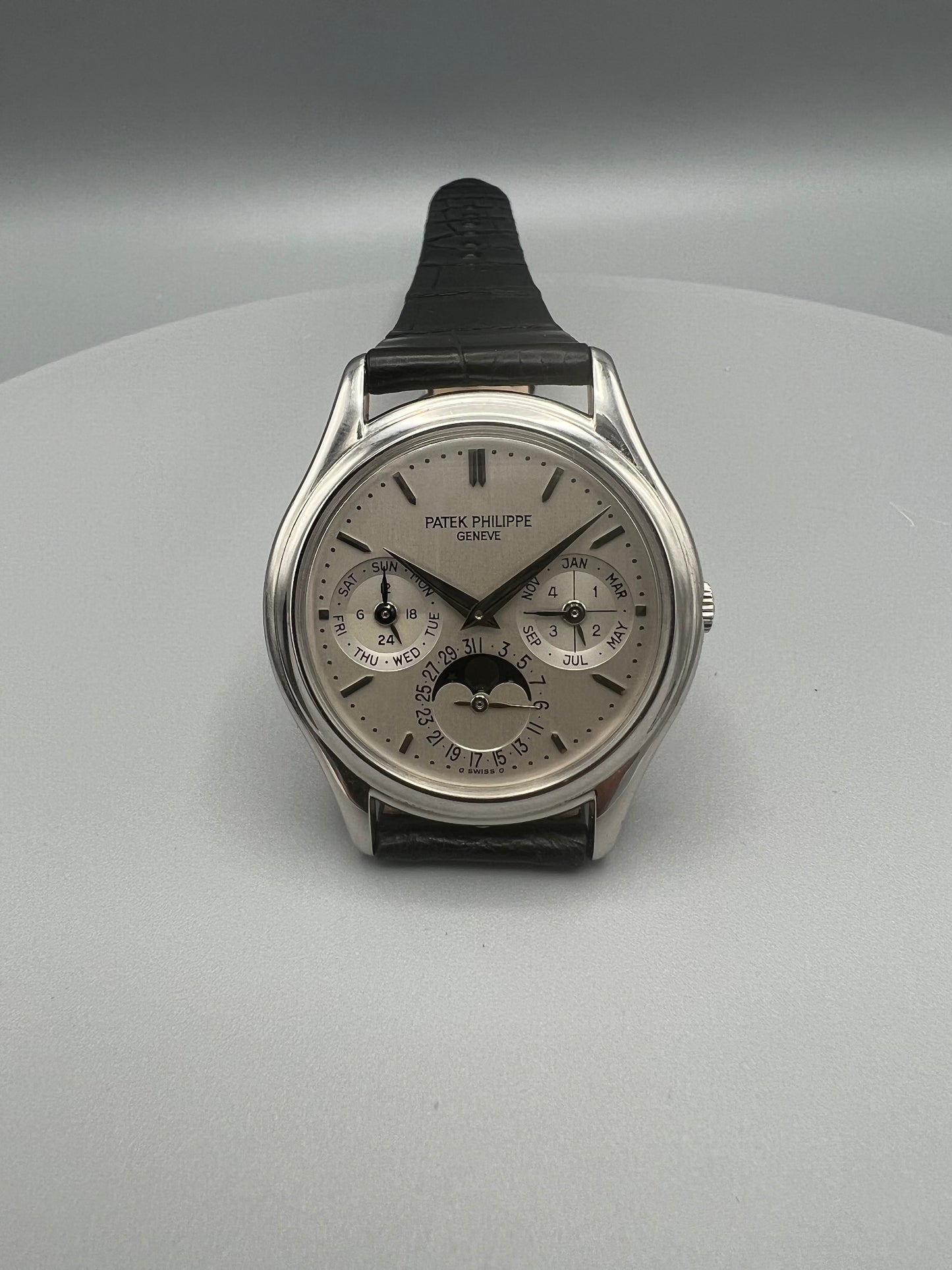 Patek Philippe Ref 3940P Rare Iconic Watch, Excellent Condition Archival Extract 1999