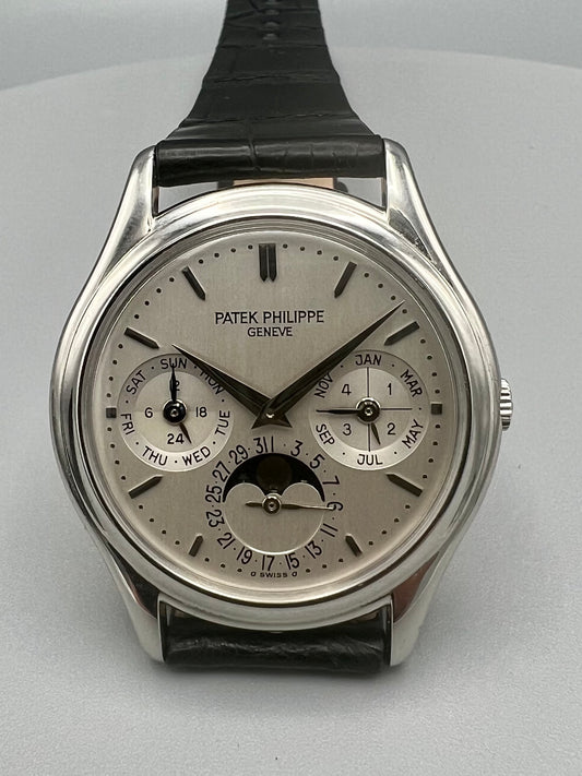 Patek Philippe Ref 3940P Rare Iconic Watch, Excellent Condition Archival Extract 1999